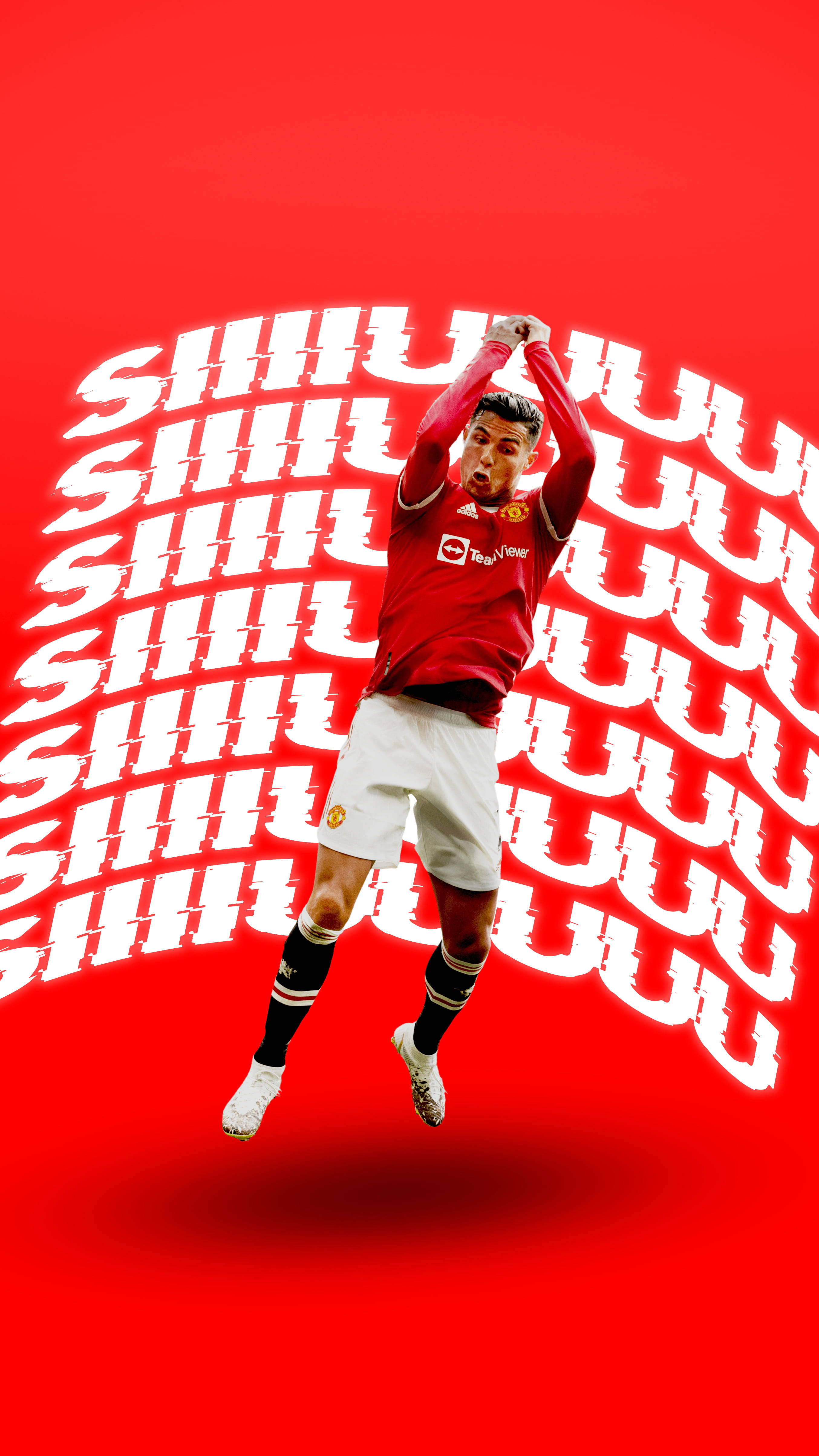 Cristiano Ronaldo, Manchester United, red jersey, 4K Phone Wallpaper
