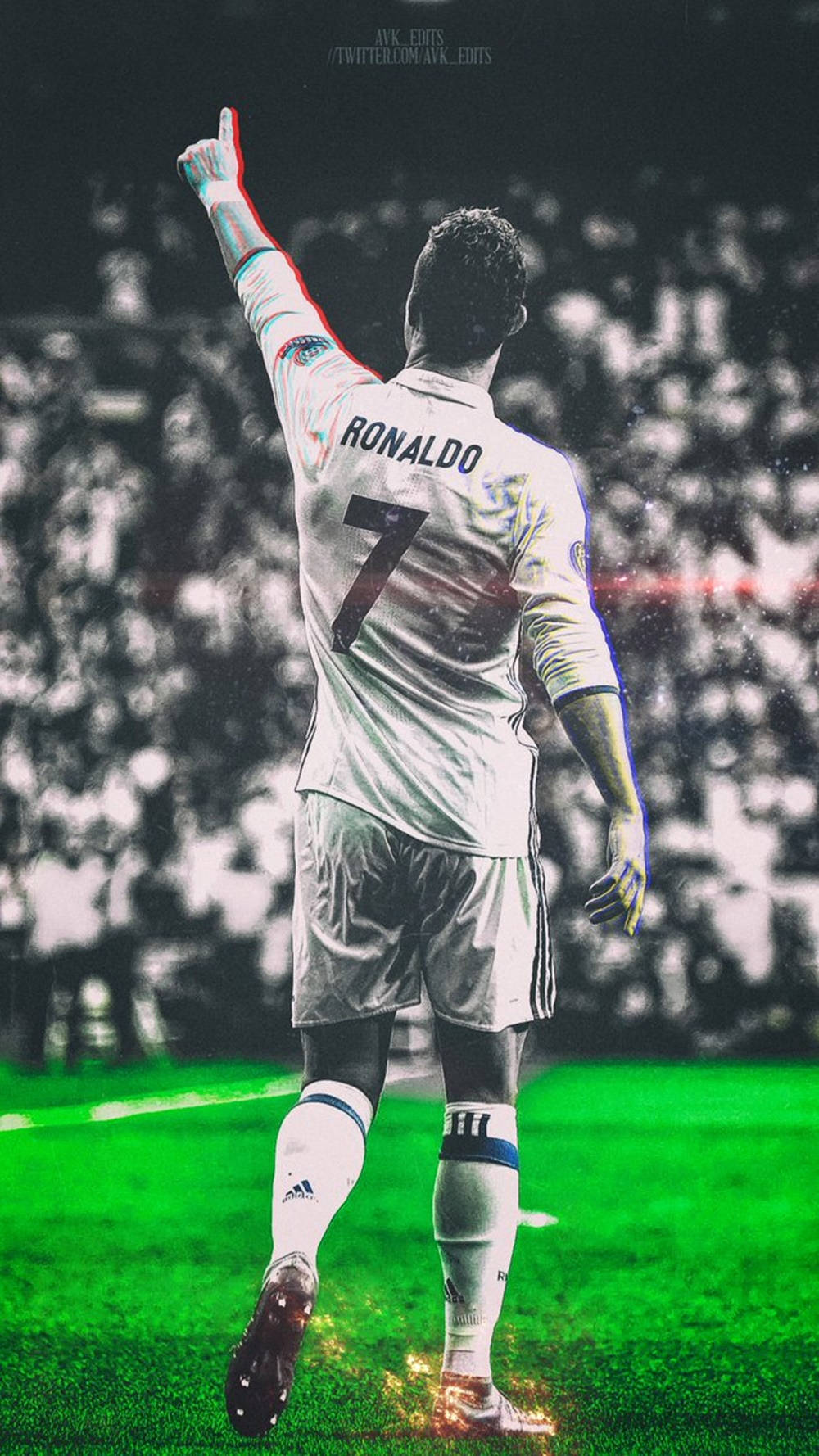 Cristiano Ronaldo, Manchester United, white jersey, HD Phone Wallpaper
