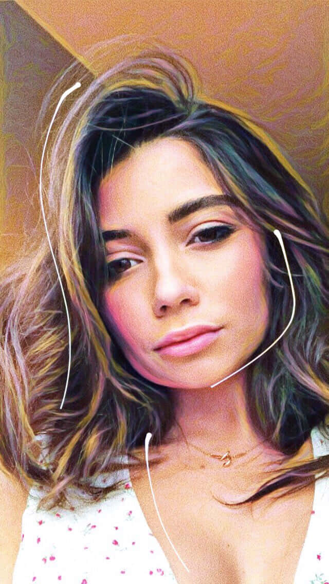 Cristine Prosperi, wavy hair, earphones, SD Phone Wallpaper