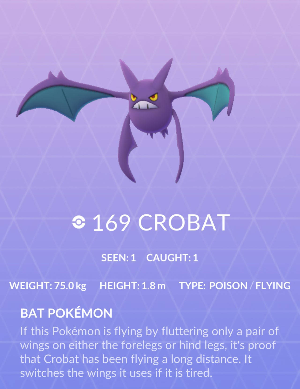 Crobat, purple, teal wings, HD Phone Wallpaper