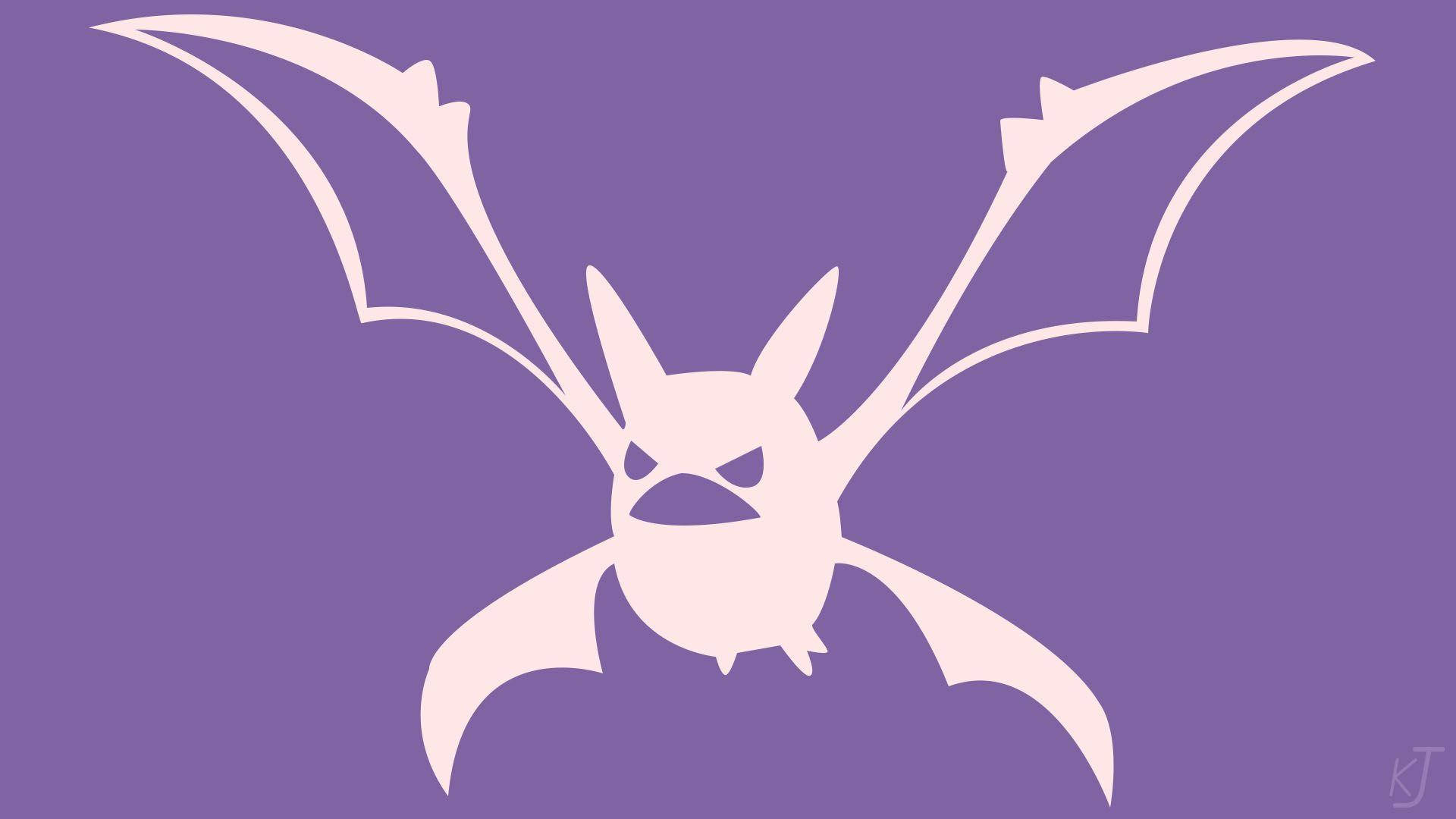 Crobat, white, purple, Full HD Desktop Wallpaper