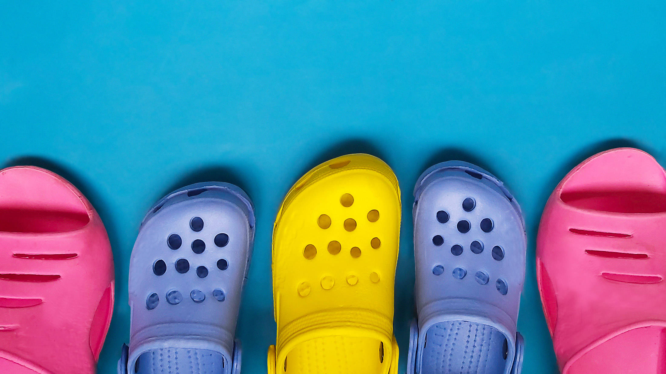 Crocs, clog sandals, pink, Full HD Desktop Wallpaper