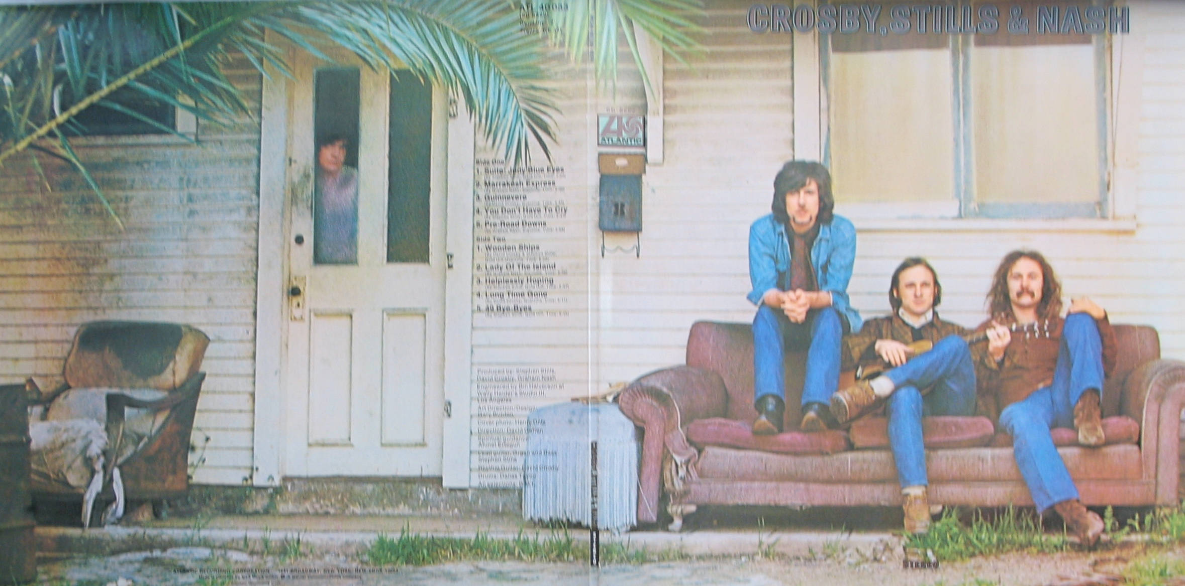 Crosby Stills And Nash, blue jeans, faded couch, Full HD Desktop Wallpaper