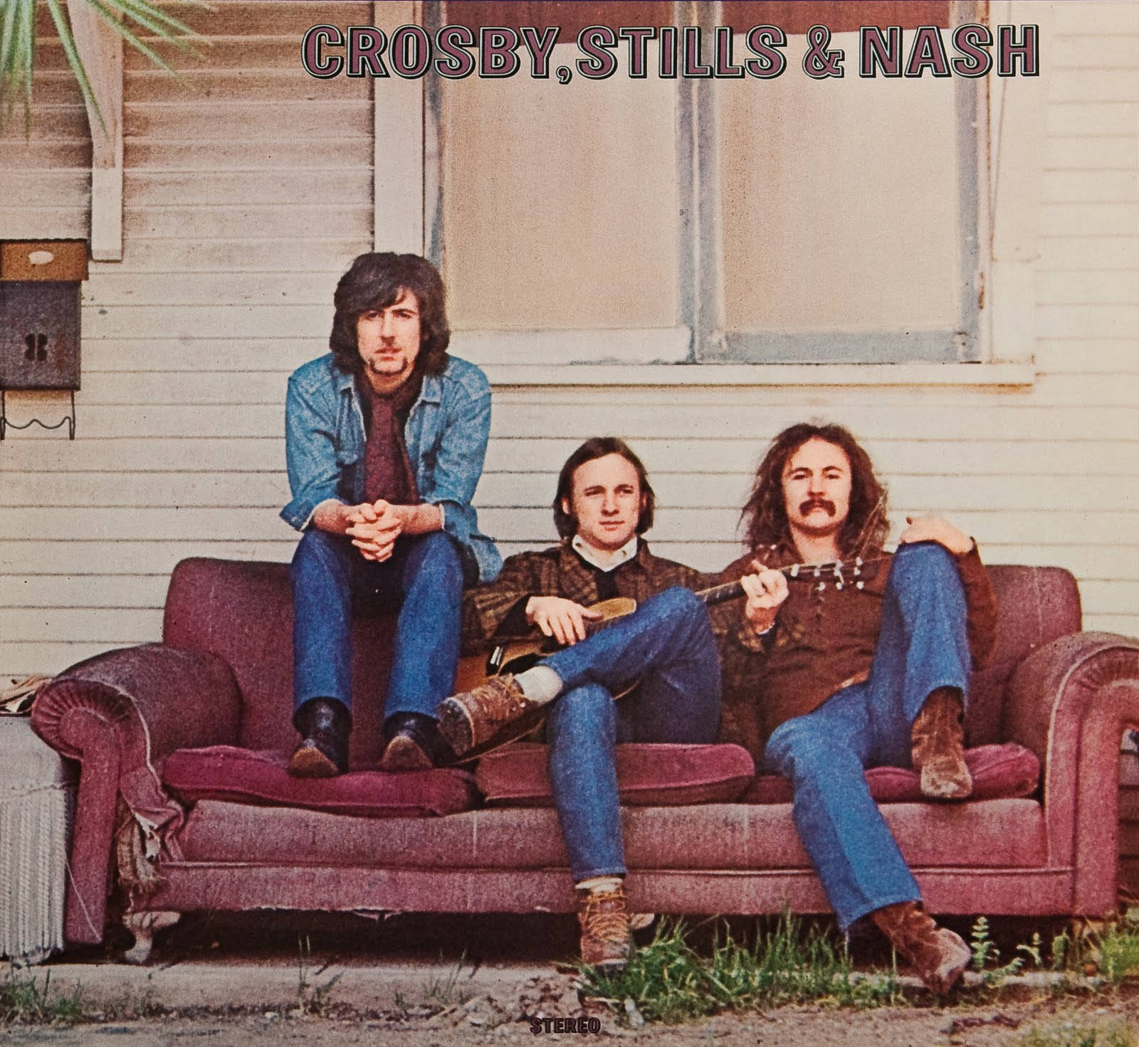 Crosby Stills And Nash, 70s attire, faded purple couch, HD Desktop Wallpaper