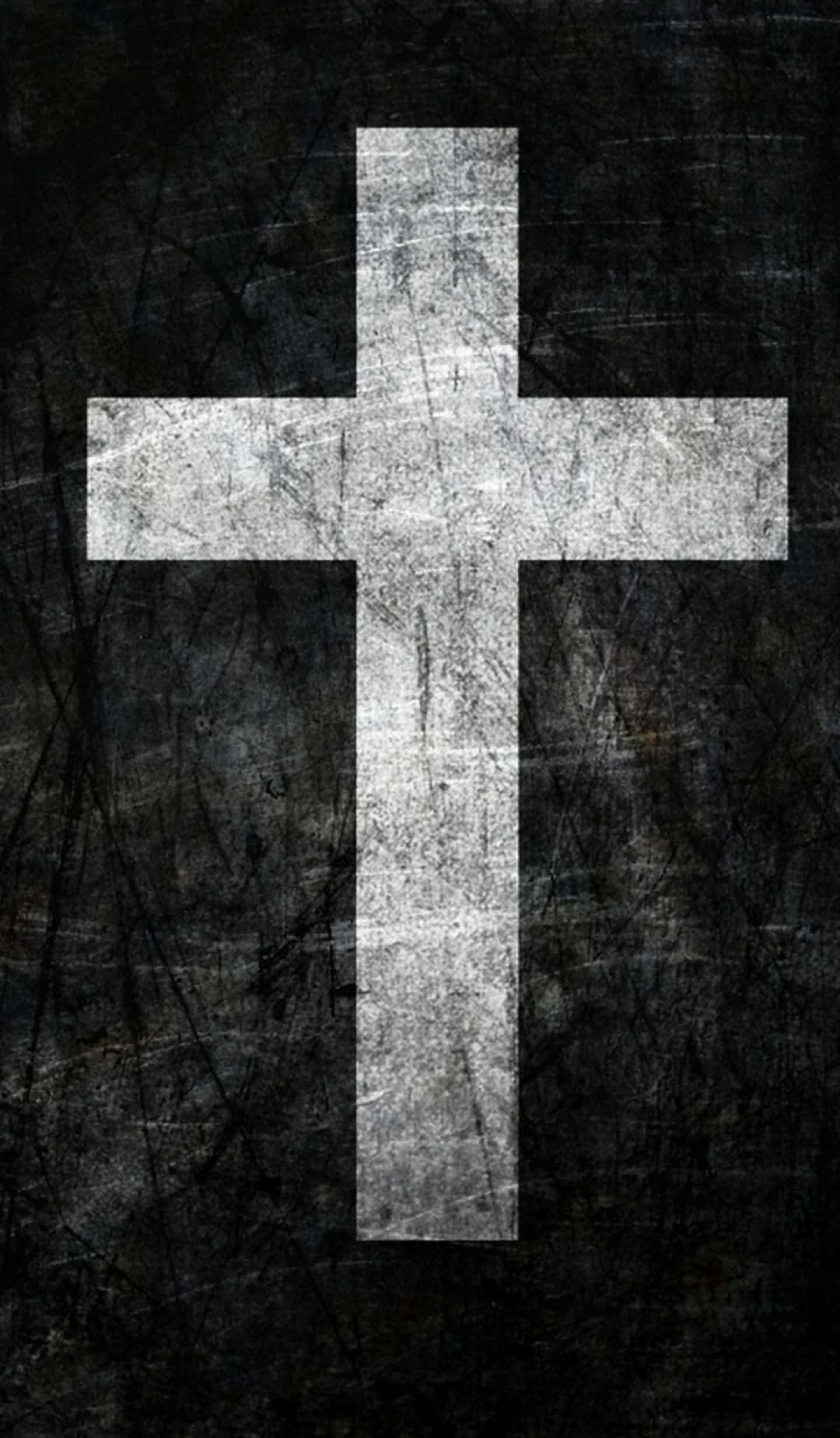 Cross Phone, white cross, dark textured background, Full HD Phone Wallpaper