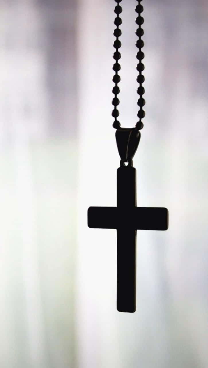 Cross Phone, black, cross pendant, HD Phone Wallpaper