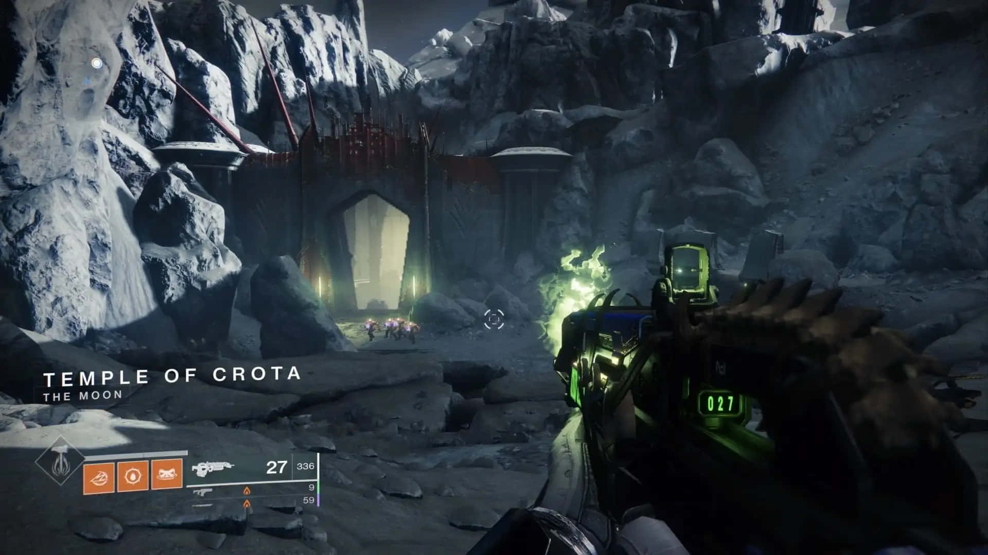 Crota, fantasy world, snowy alien temple, Full HD Desktop Wallpaper