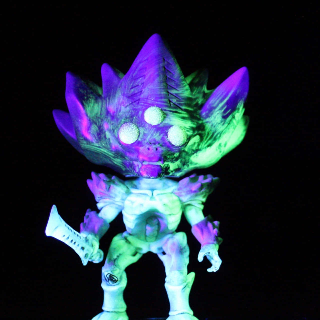 Crota, spectral form, glowing purple and green, HD Desktop Wallpaper