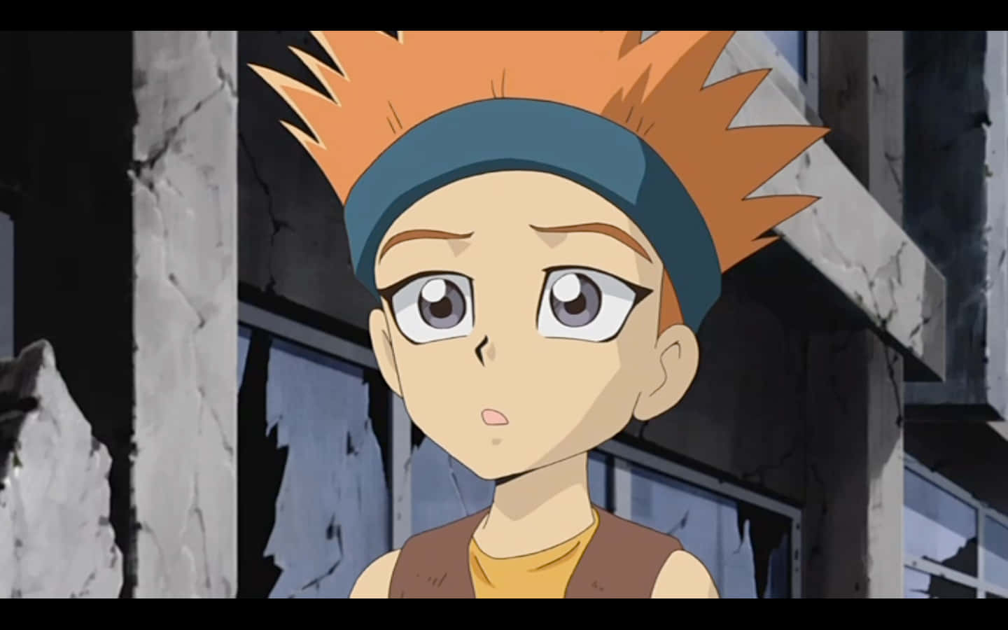Crow Hogan, anime boy, spiky orange hair, HD Desktop Wallpaper