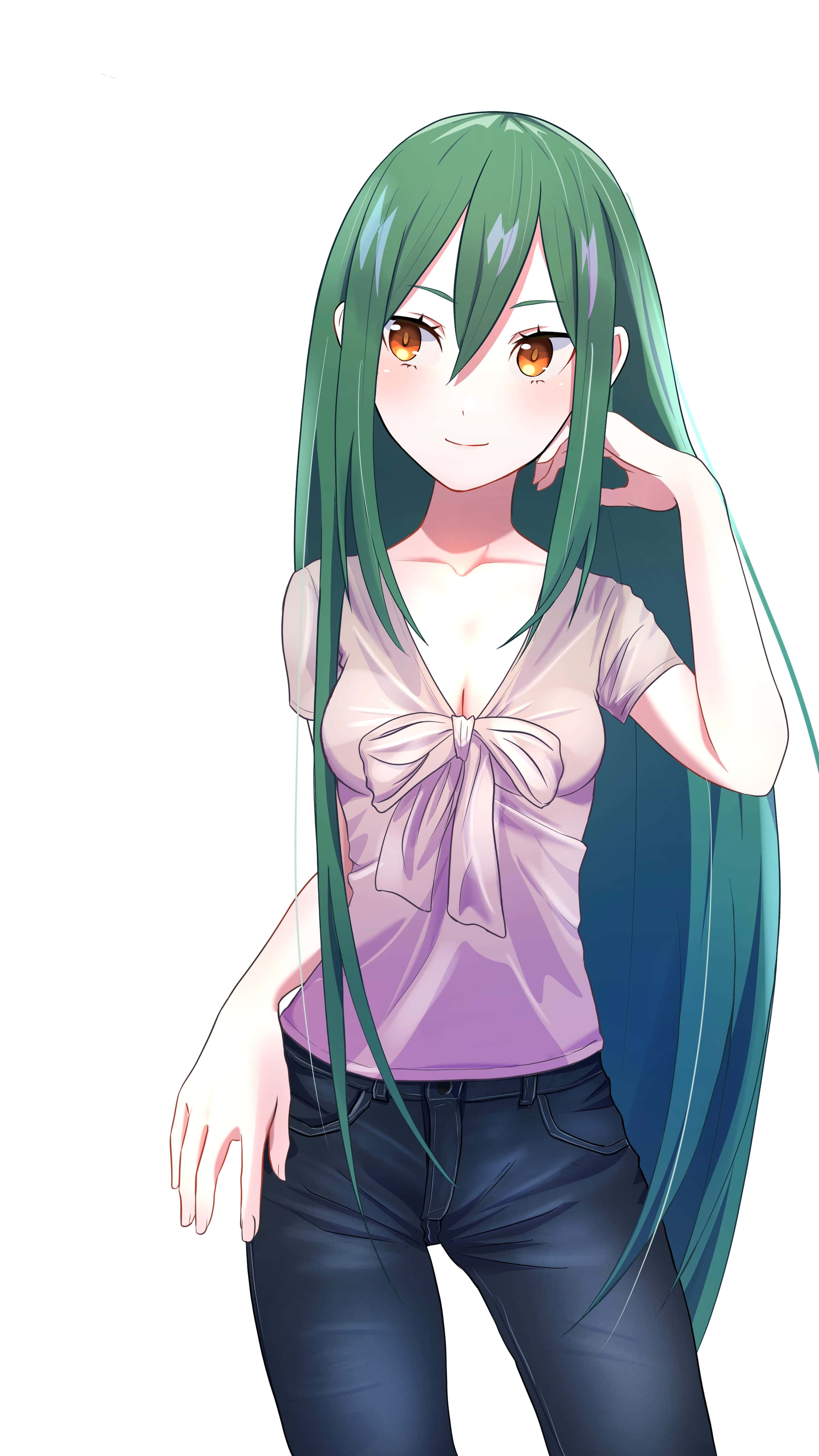 Crusch Karsten, 2301 x 4091, purple bow shirt, 4K Phone Wallpaper