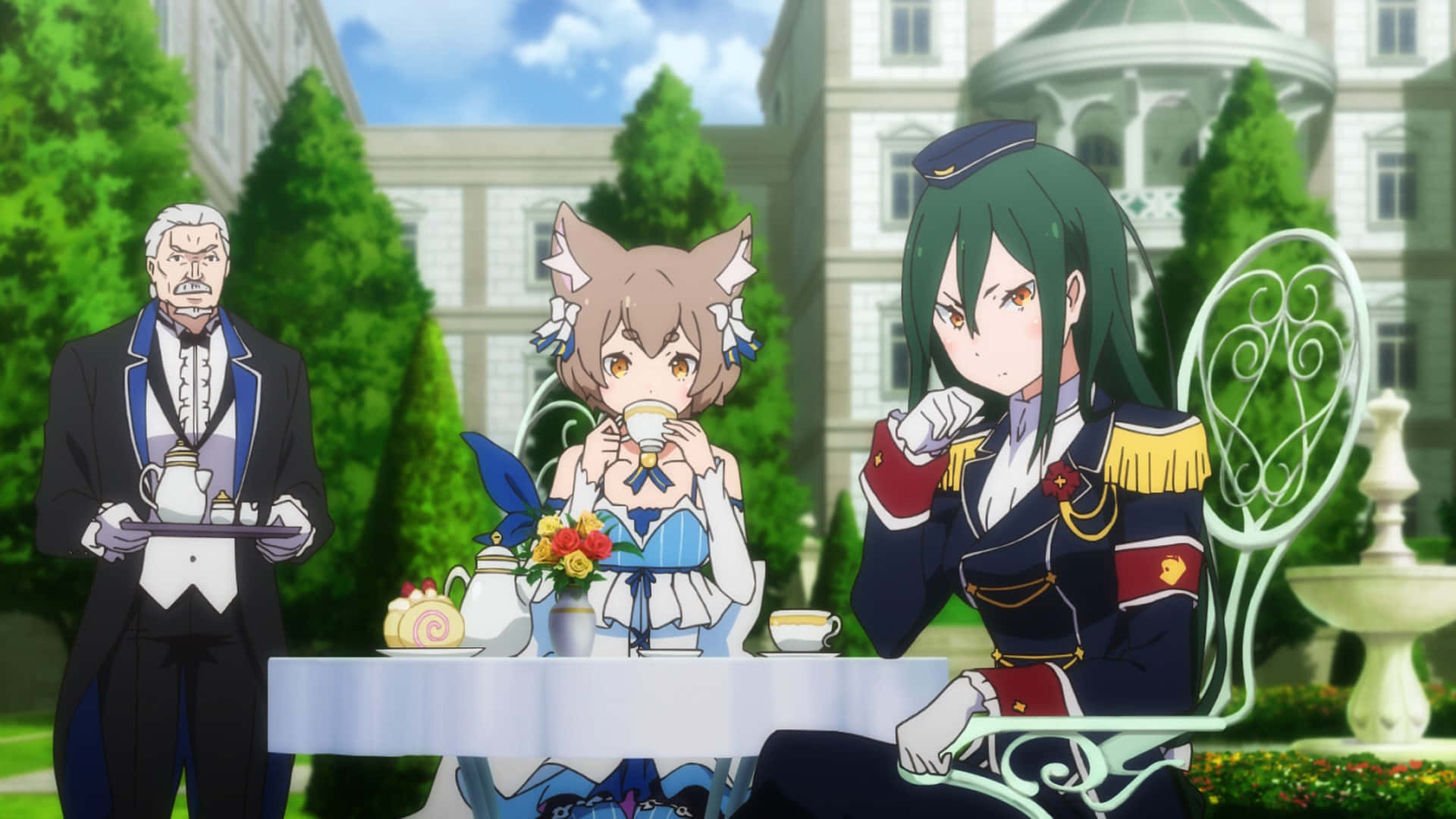 Crusch Karsten, anime characters, butler, Full HD Desktop Wallpaper