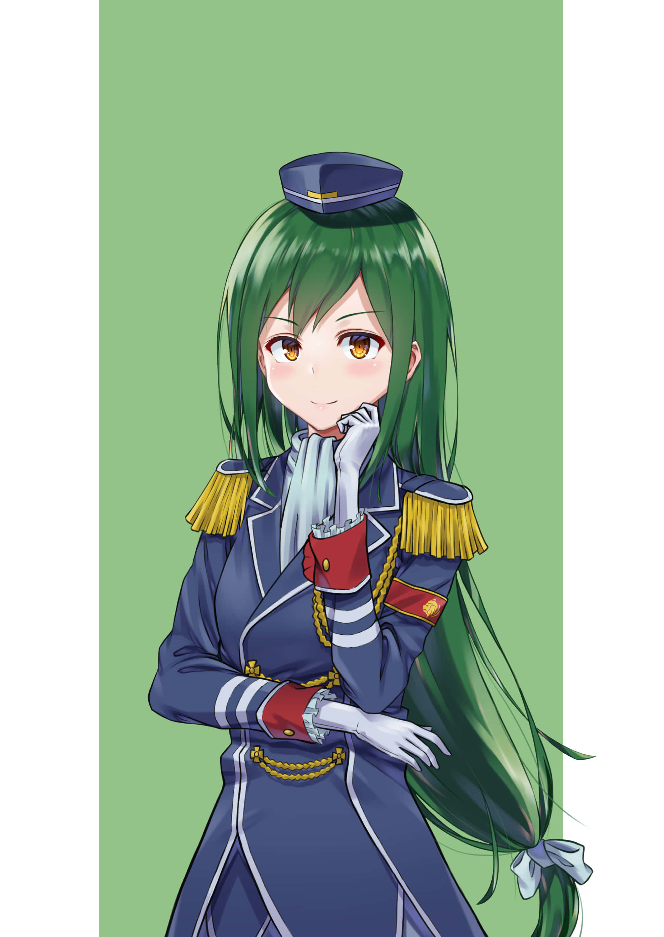 Crusch Karsten, 2150 x 3035, long green hair, 2K Phone Wallpaper