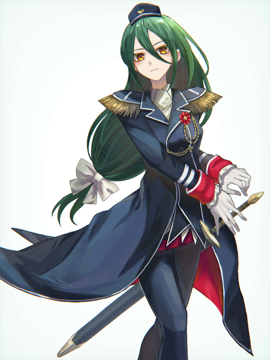 Crusch Karsten, green-haired, anime girl, SD Phone Wallpaper
