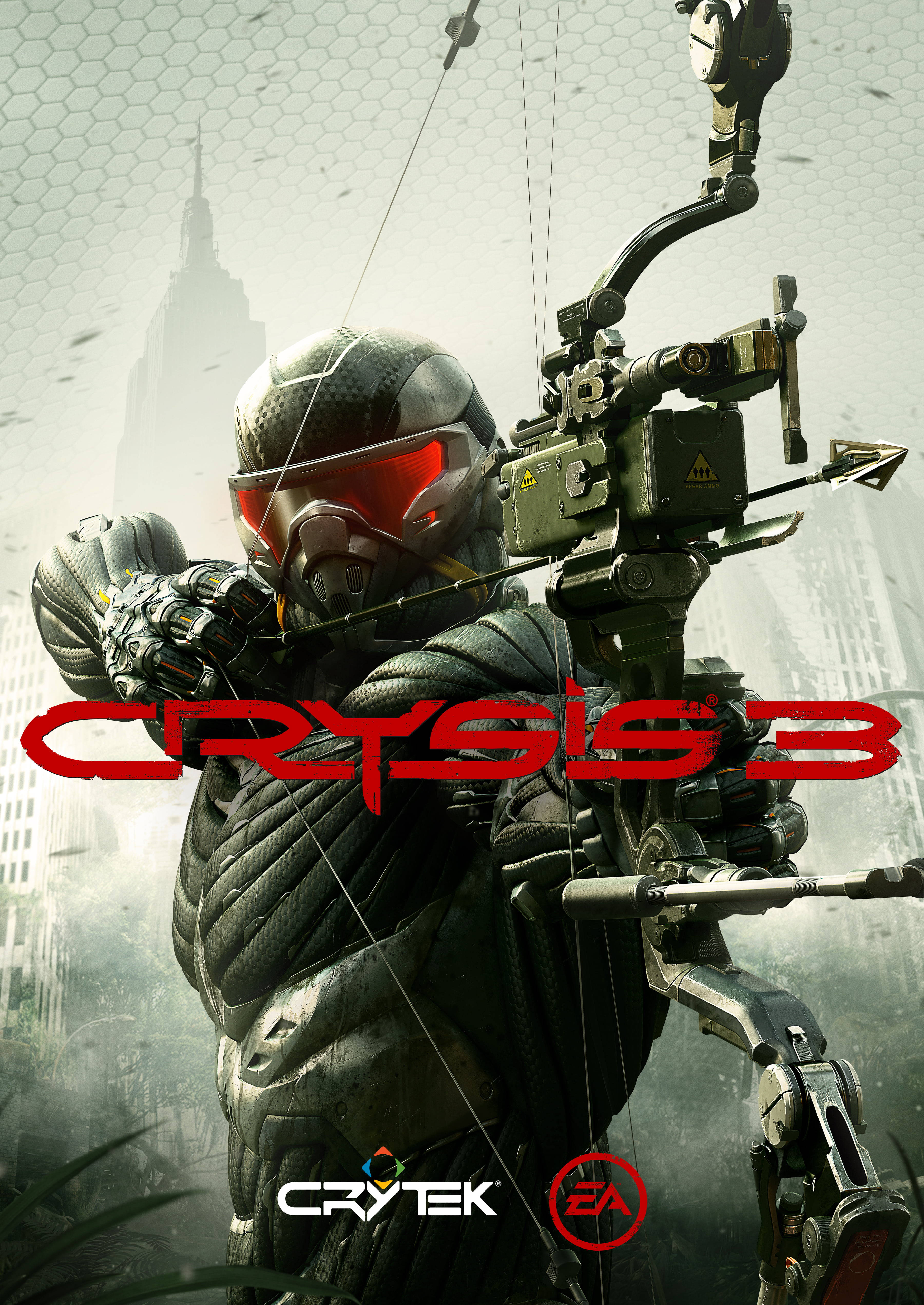 Crysis 3, futuristic armor, high-tech bow, 4K Phone Wallpaper