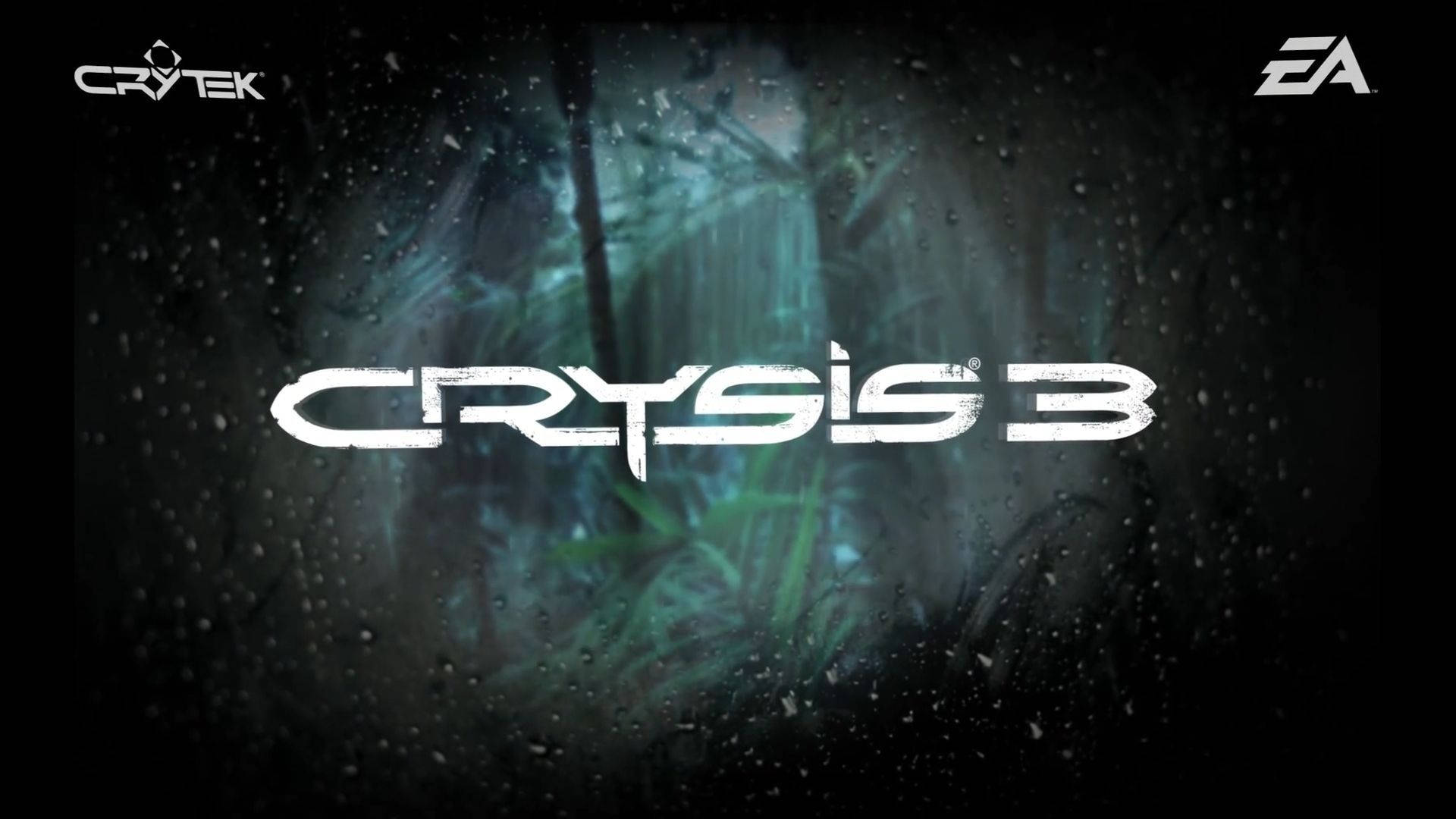 Crysis 3, white, rain-splattered window, Full HD Desktop Wallpaper