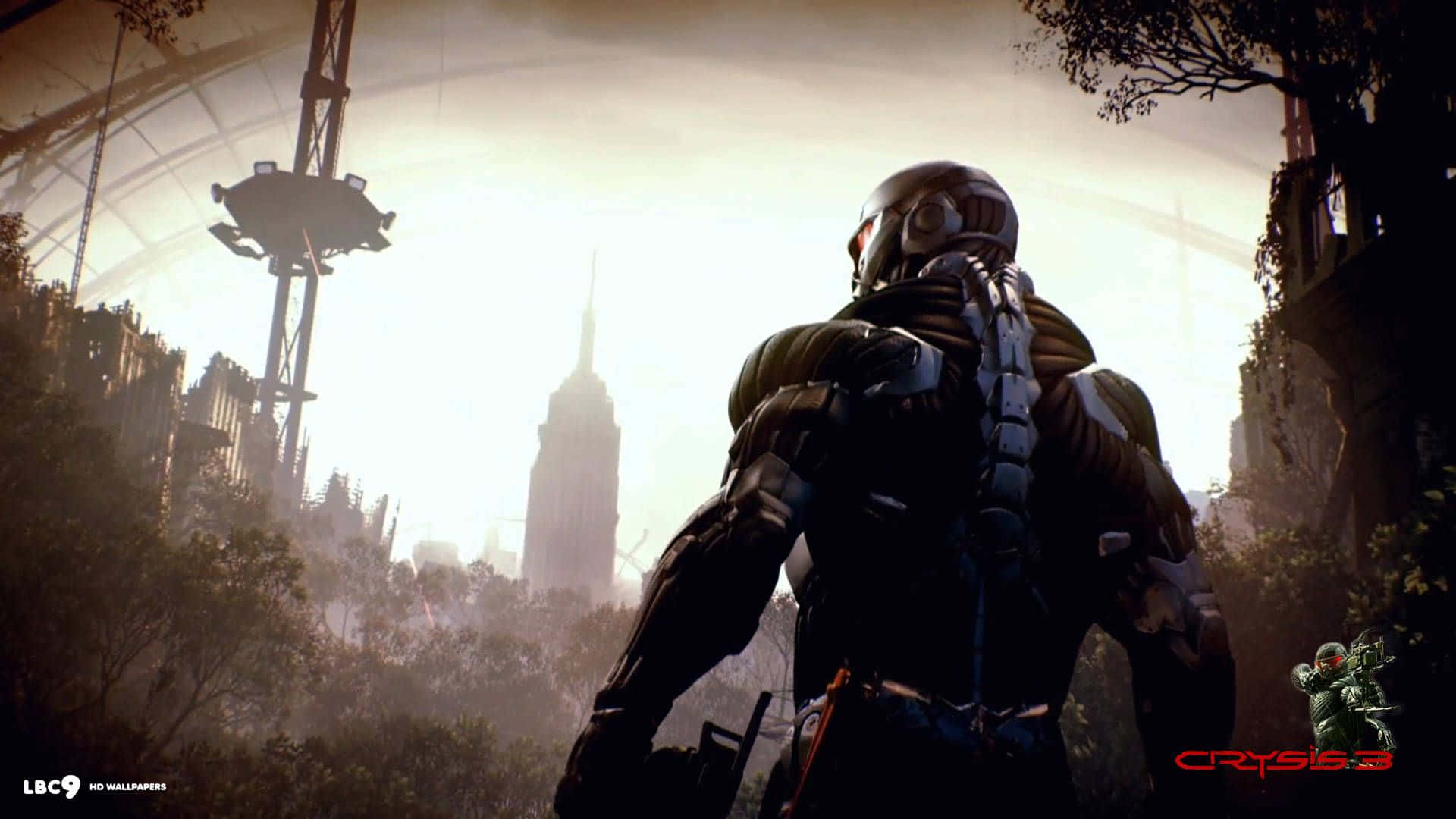 Crysis 3, cityscapes, futuristic armor, Full HD Desktop Wallpaper
