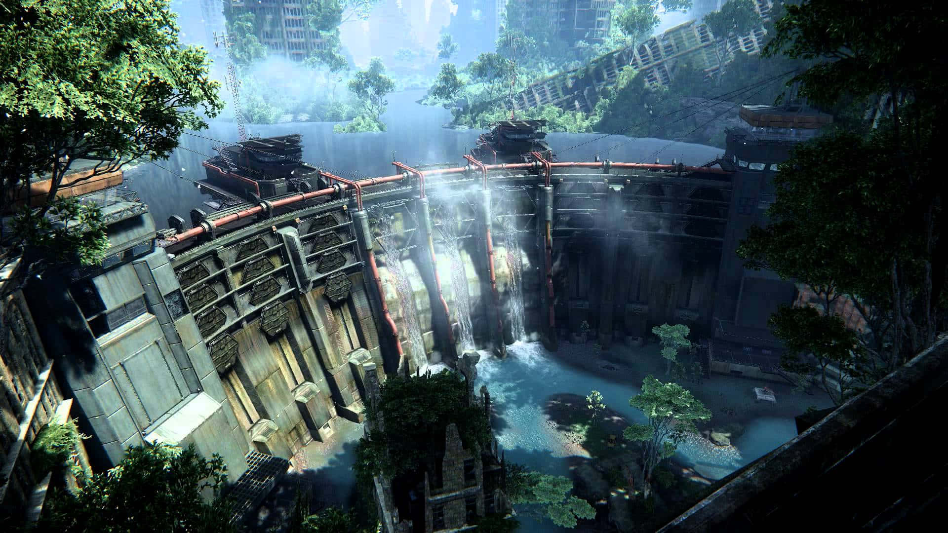 Crysis 3, cityscape, futuristic cityscape, Full HD Desktop Wallpaper