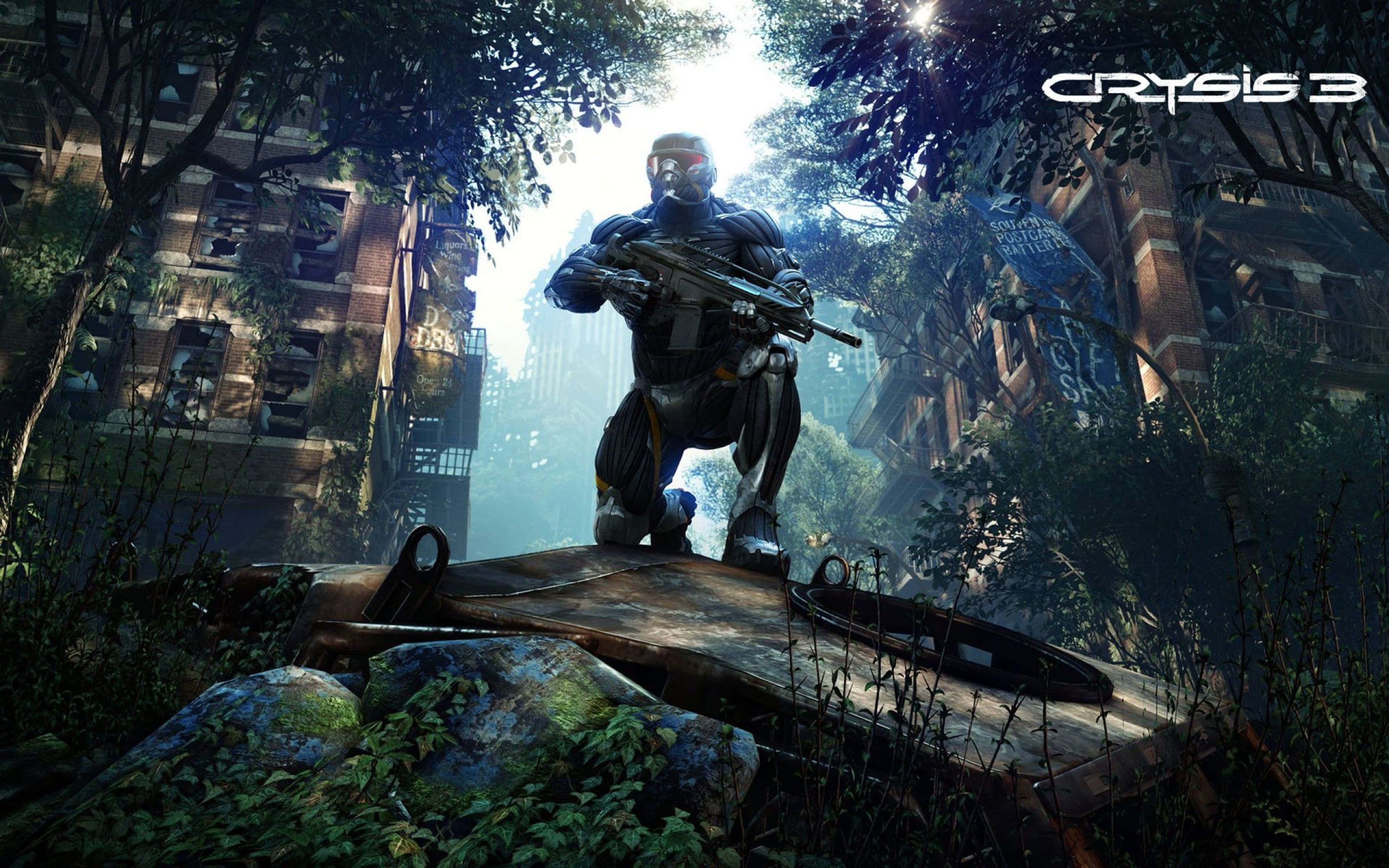 Crysis, 4K, futuristic armor, 4K Desktop Wallpaper