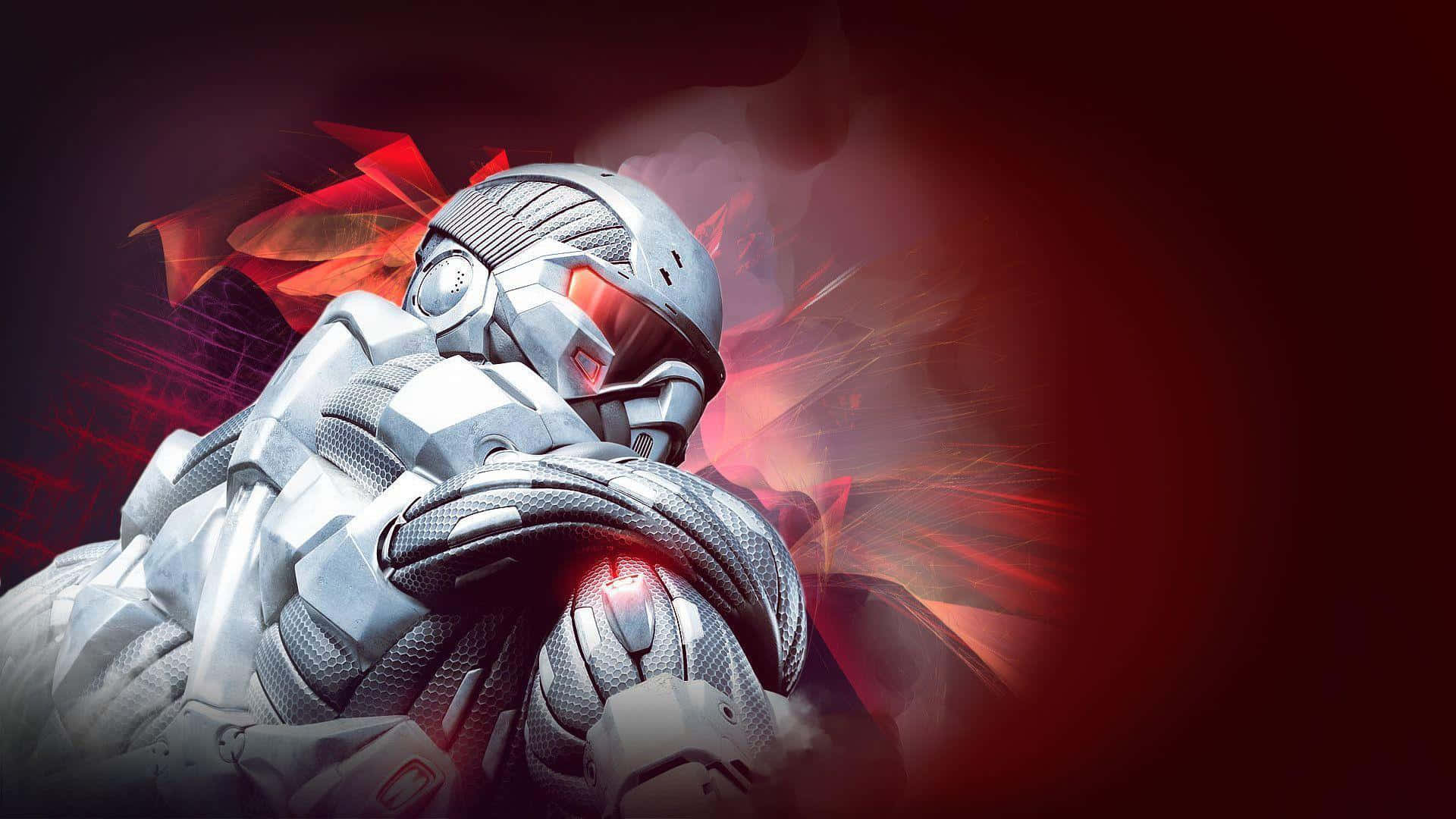 Crysis HD, futuristic soldier, silver armor, Full HD Desktop Wallpaper