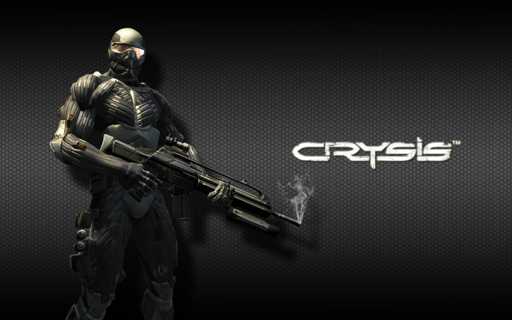 Crysis Warhead, futuristic armor, rifle, HD Desktop Wallpaper