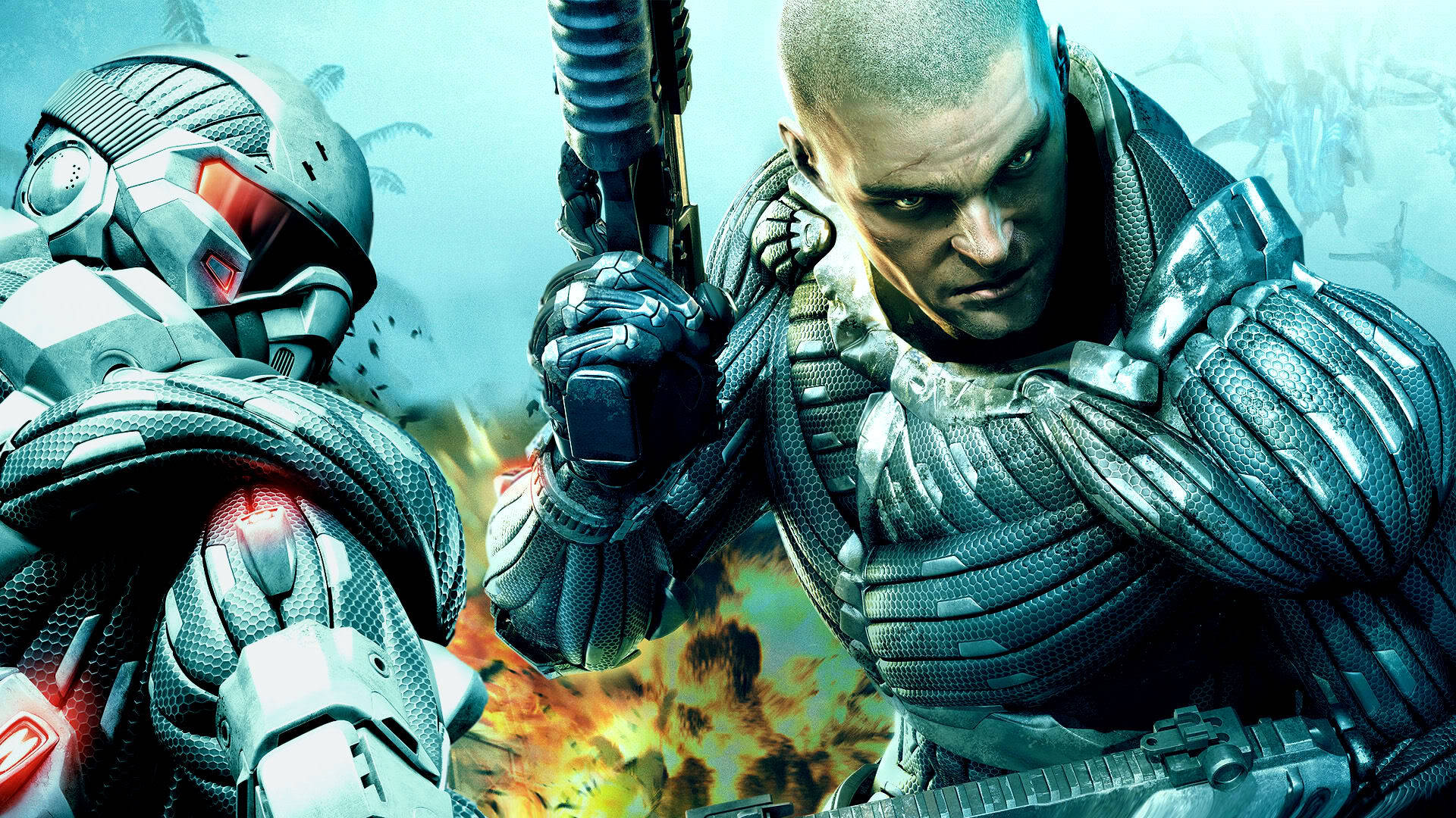 Crysis Warhead, soldiers, futuristic combat gear, Full HD Desktop Wallpaper