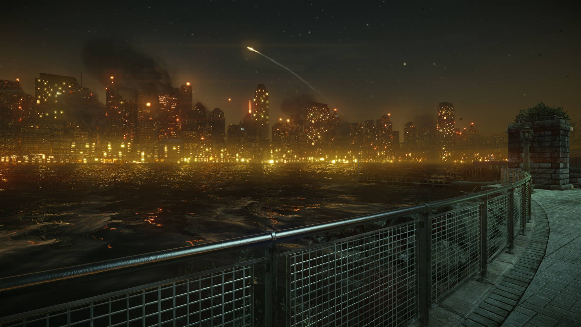 Crysis Warhead, cityscape, glowing skyscrapers, Full HD Desktop Wallpaper