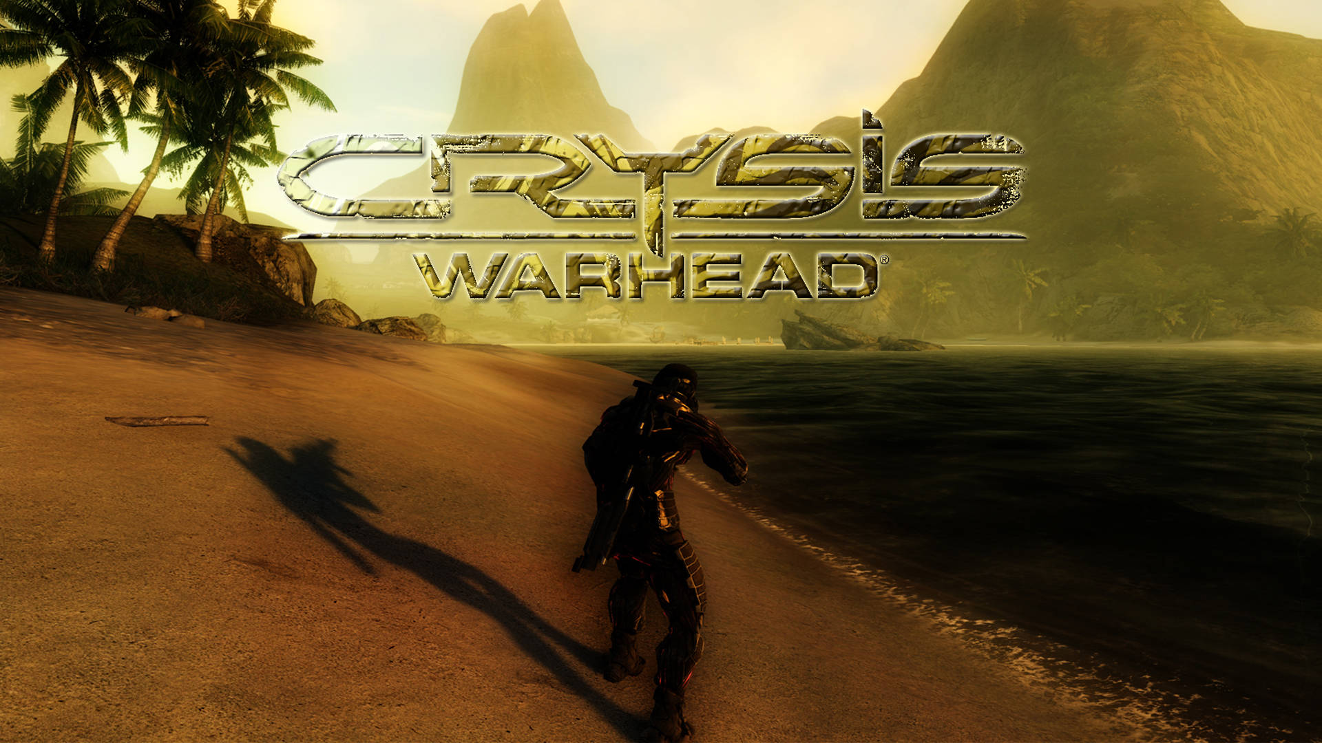 Crysis Warhead, tactical gear, tropical beach, Full HD Desktop Wallpaper