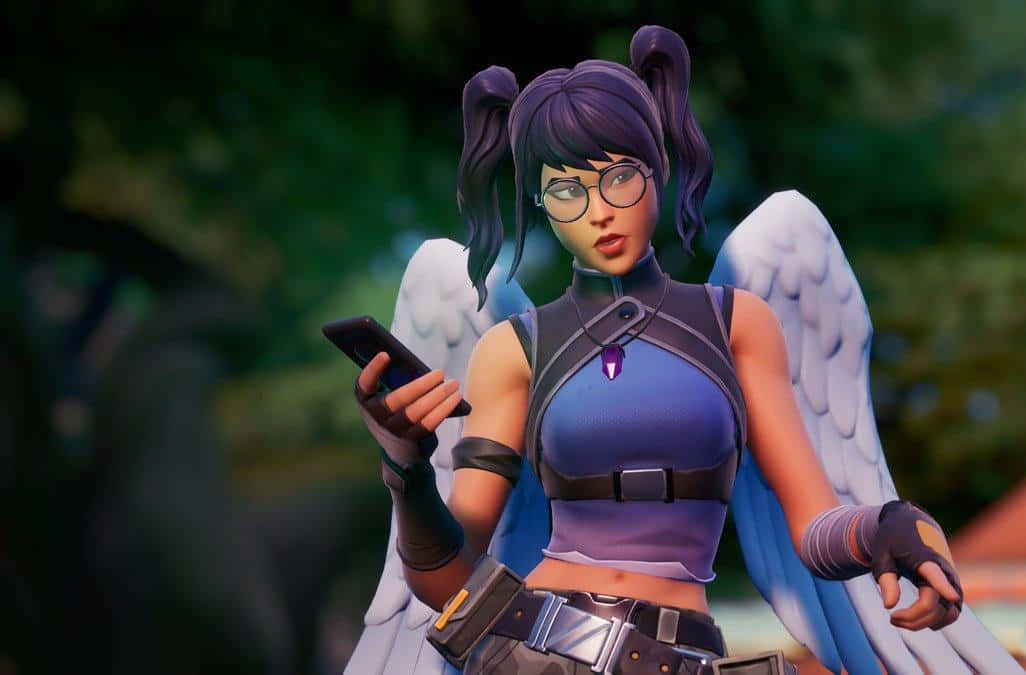 Crystal Skin Fortnite, Fortnite, angelic character, SD Desktop Wallpaper