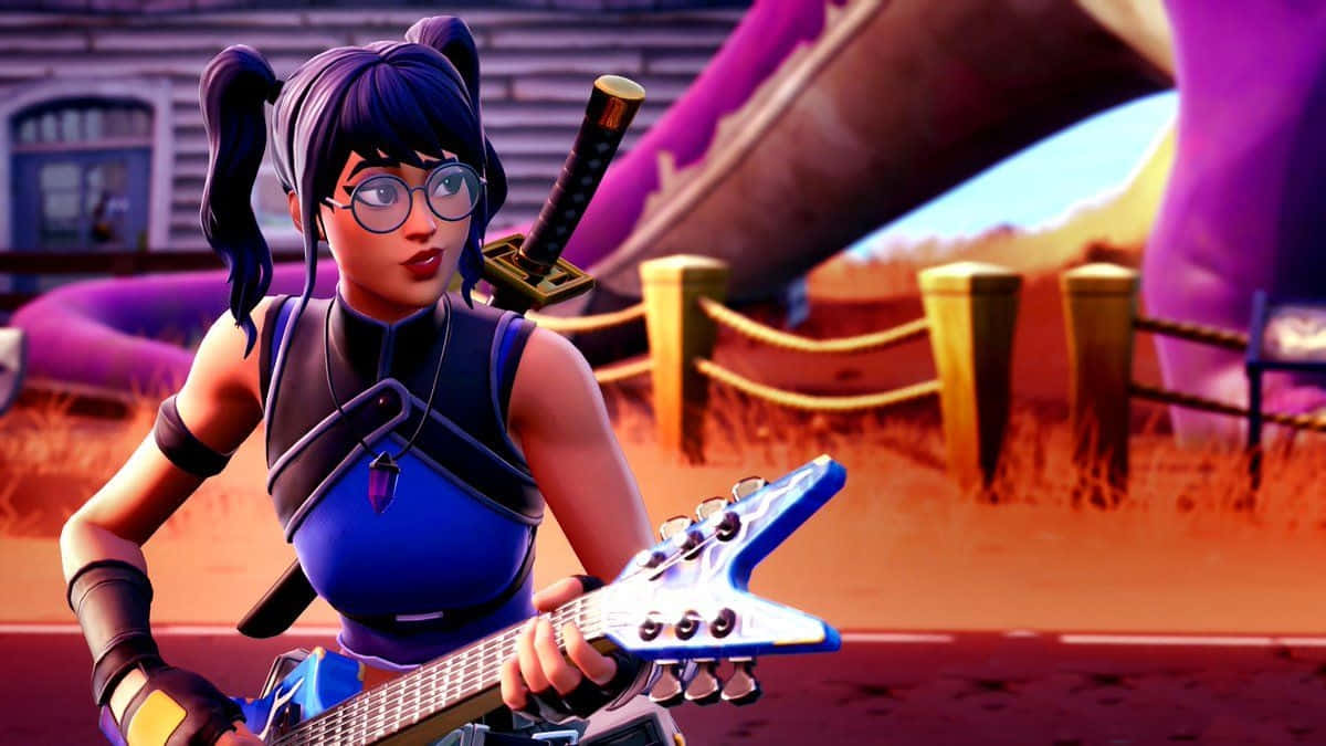 Crystal Skin, Fortnite, anime girl, SD Desktop Wallpaper