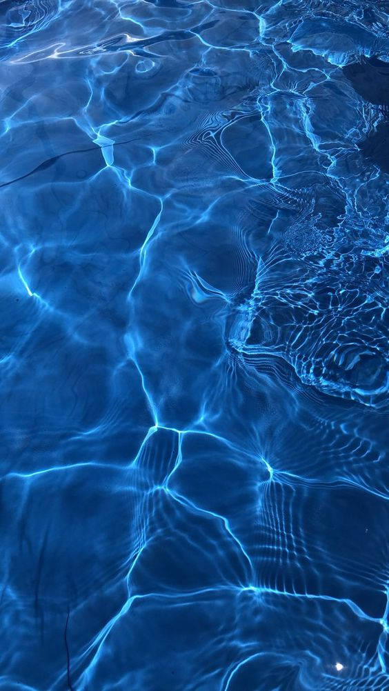 Crystal Blue, vibrant blue water, light patterns, SD Phone Wallpaper