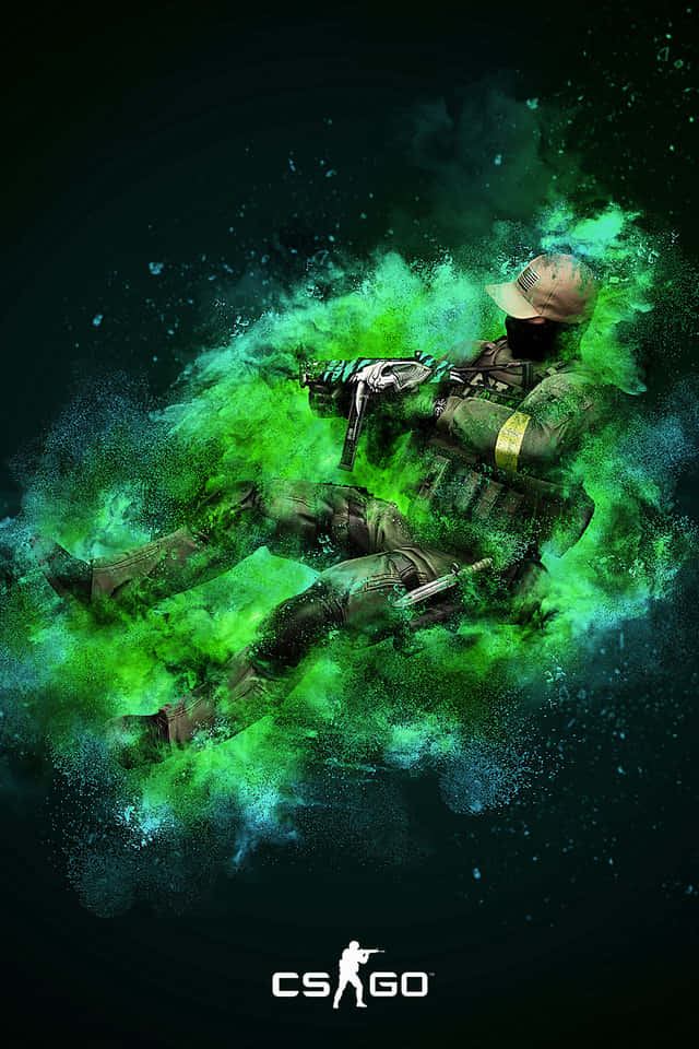 CS: GO Mobile, tactical gear, rifle, SD Phone Wallpaper