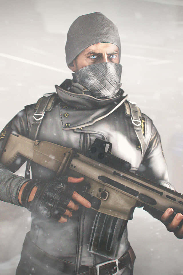 CS Go Mobile, rifle, snow, SD Phone Wallpaper