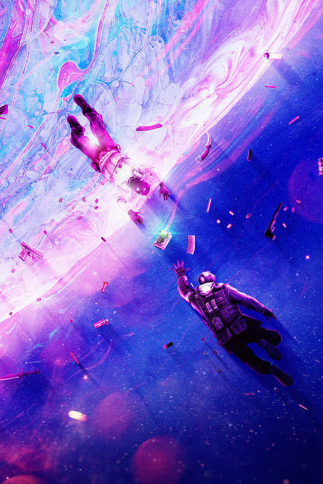 CS GO Mobile, astronauts, cosmic nebula, SD Phone Wallpaper