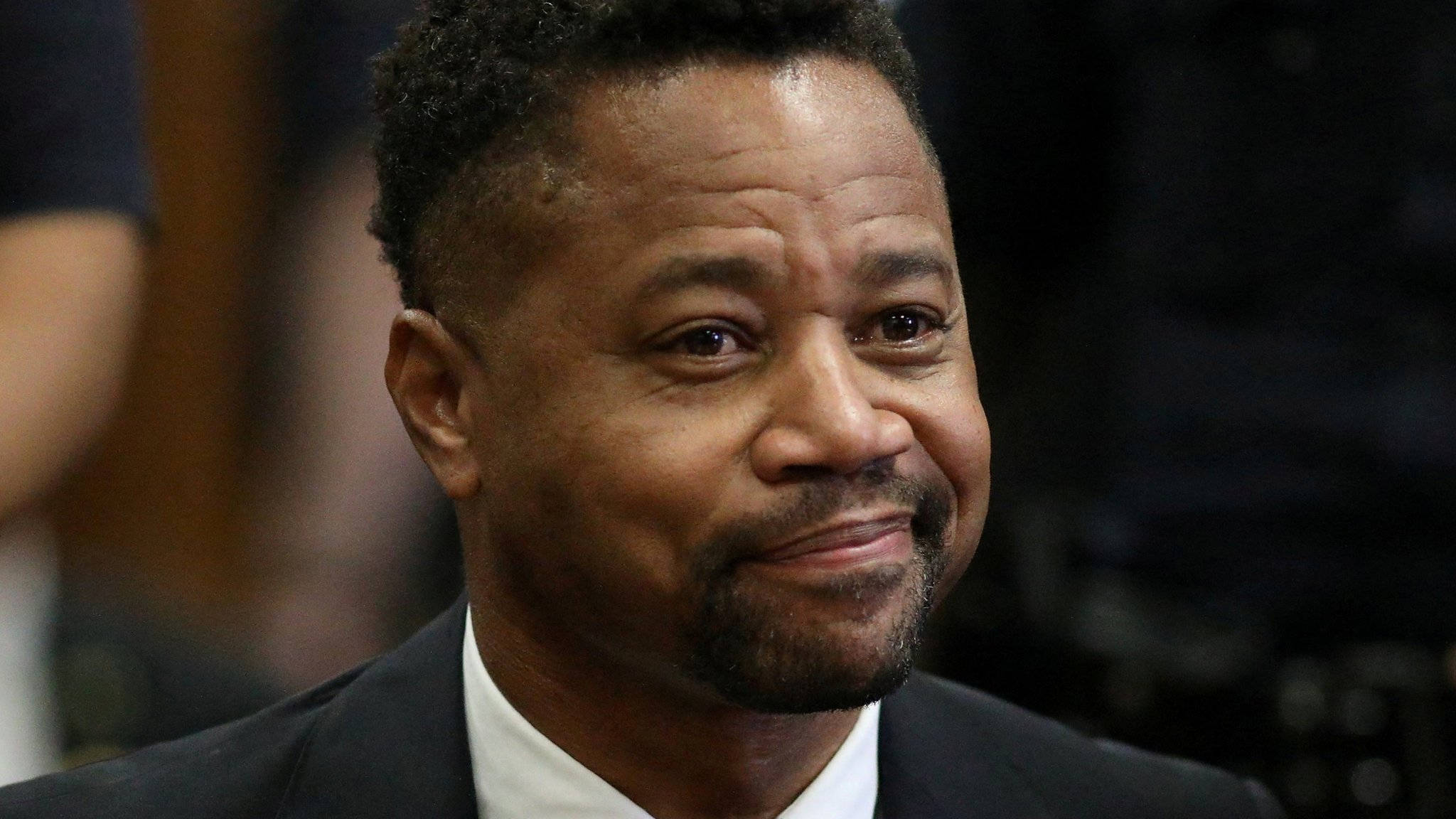 Cuba Gooding Jr, dark suit, white shirt, Full HD Desktop Wallpaper