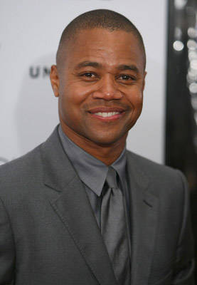 Cuba Gooding Jr, gray suit, tie, SD Phone Wallpaper