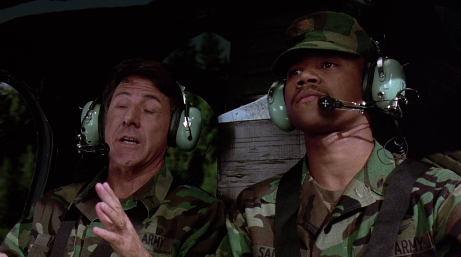 Cuba Gooding Jr, movie scene, camouflage gear, Full HD Desktop Wallpaper