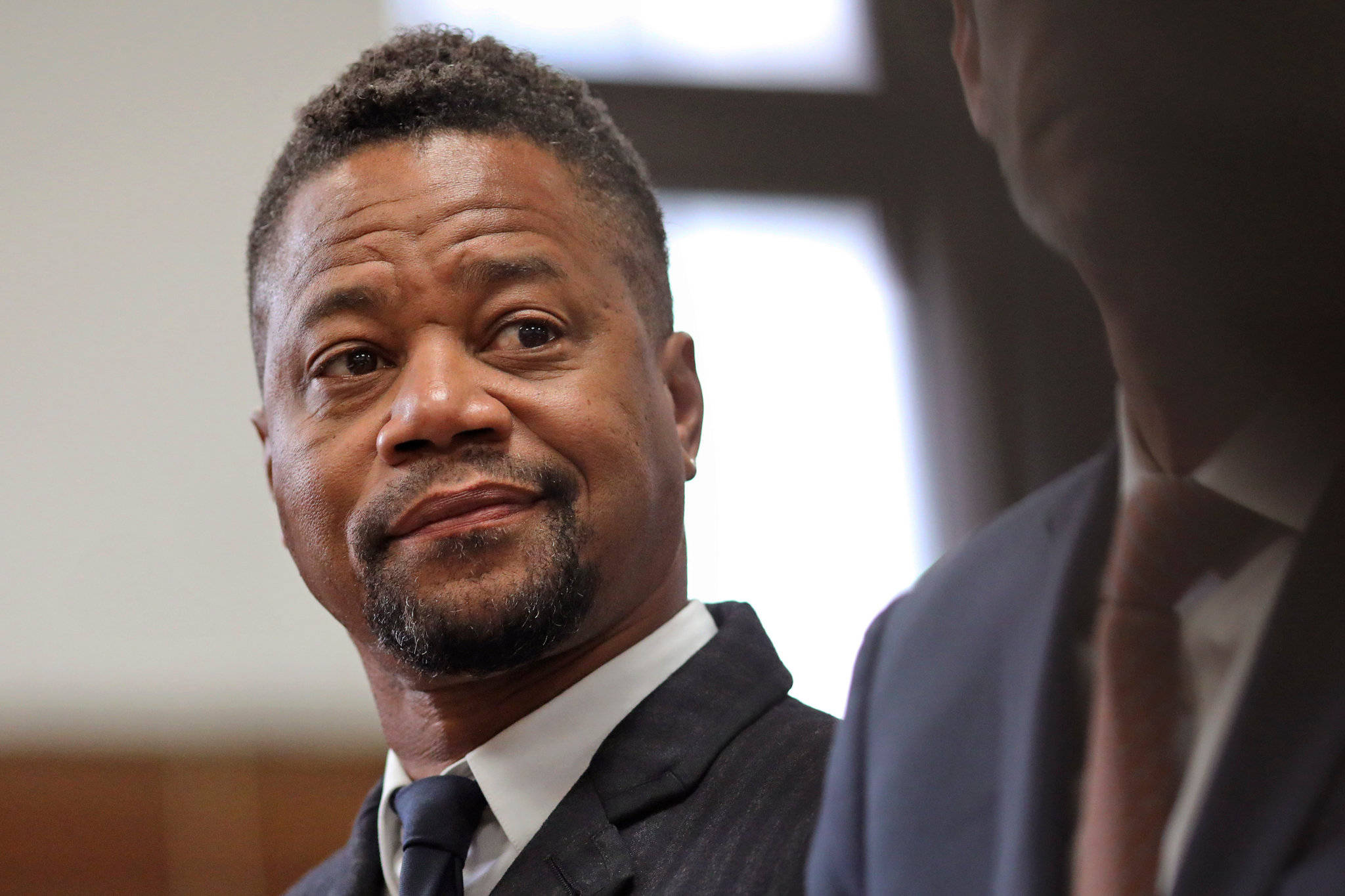 Cuba Gooding Jr, suit, thoughtful expression, Full HD Desktop Wallpaper