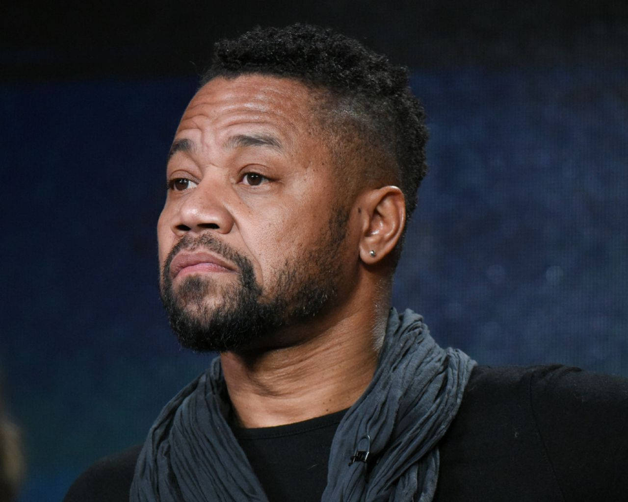 Cuba Gooding Jr, beard, earring, HD Desktop Wallpaper