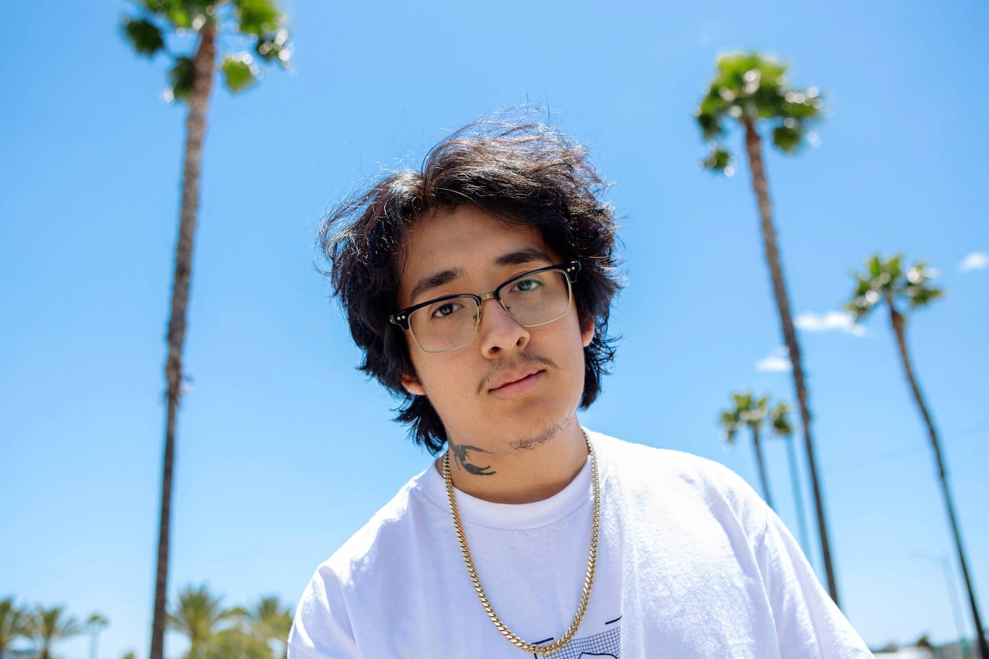 Cuco, glasses, gold chain, HD Desktop Wallpaper