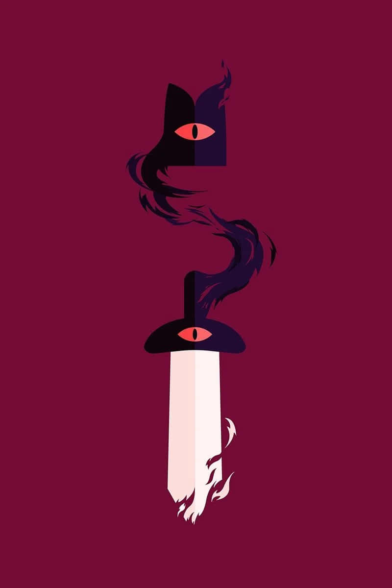 Cult Of The Lamb, cat head, eye, SD Phone Wallpaper