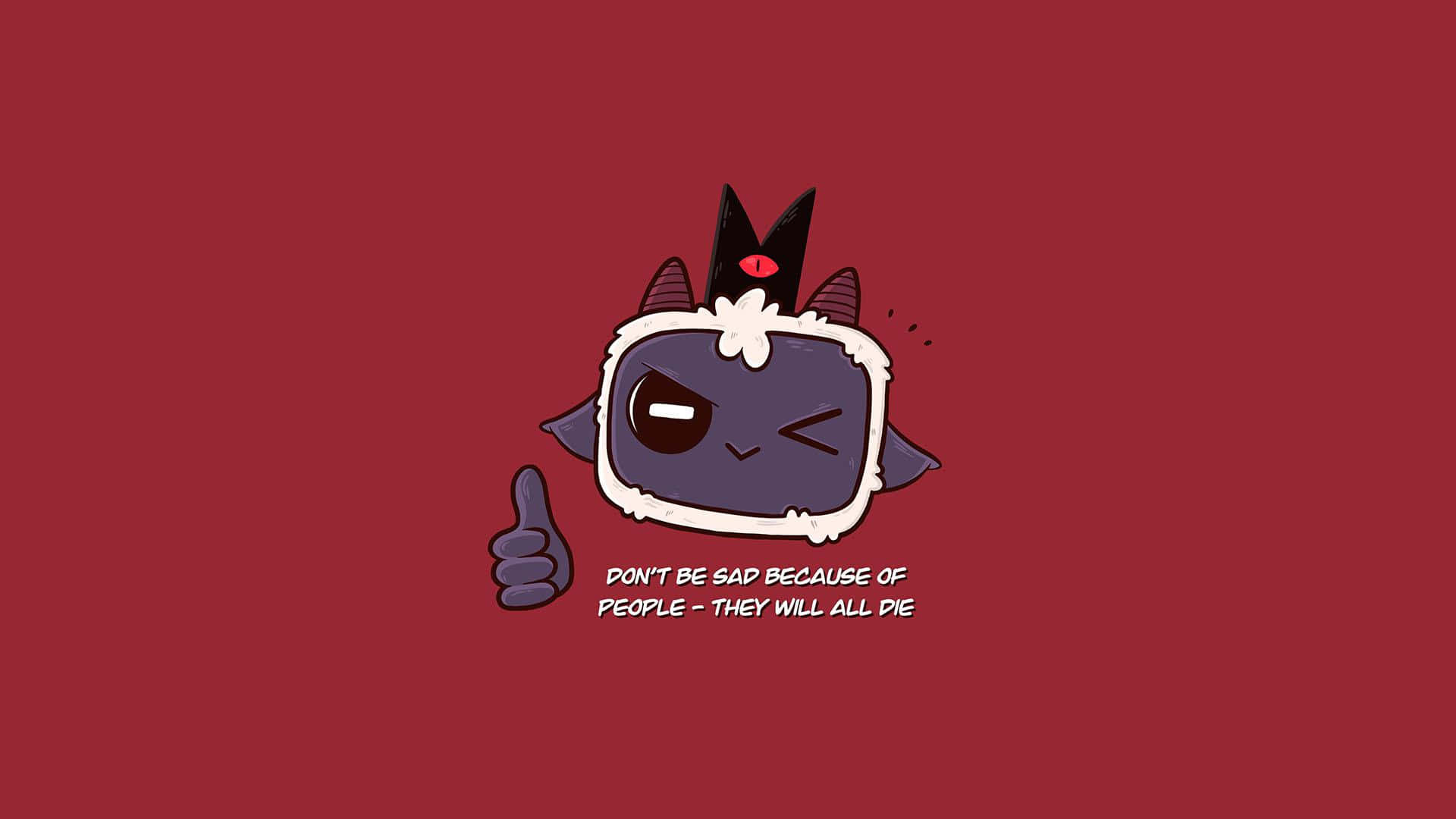 Cult Of The Lamb, cartoon devil, horns, Full HD Desktop Wallpaper