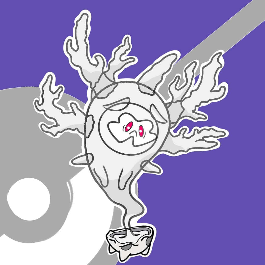 Cursola, purple background, red eyes, SD Desktop Wallpaper
