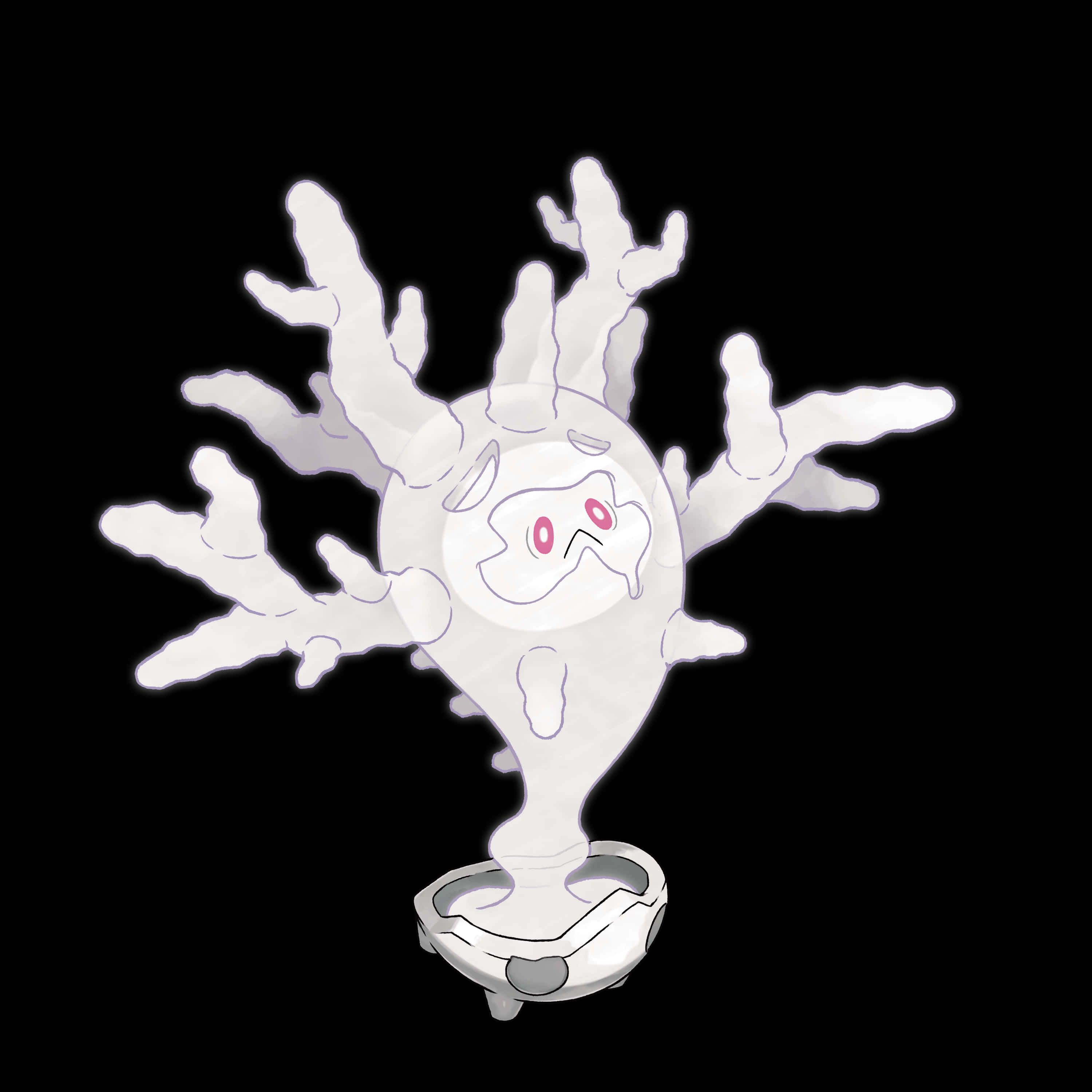 Cursola, glowing eyes, white coral-like, 2K Desktop Wallpaper