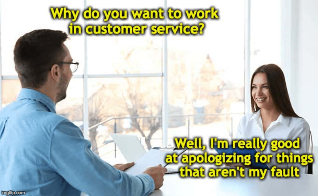customer service memes, blue shirt, white shirt, SD Desktop Wallpaper