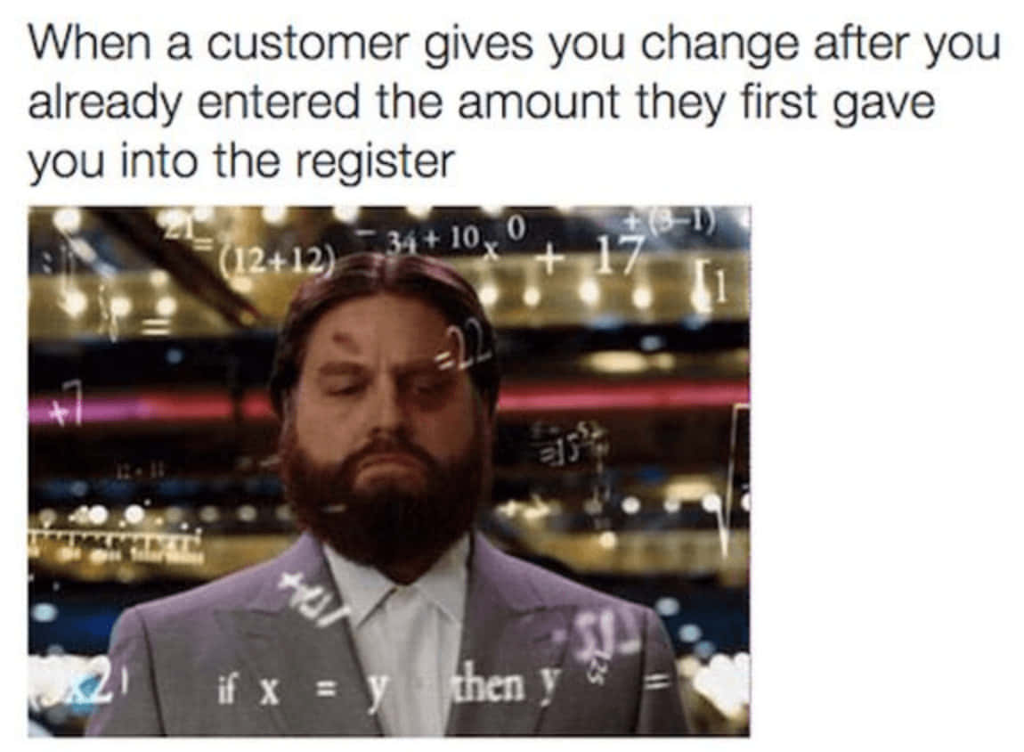 customer service memes, man in suit, math equations, SD Desktop Wallpaper
