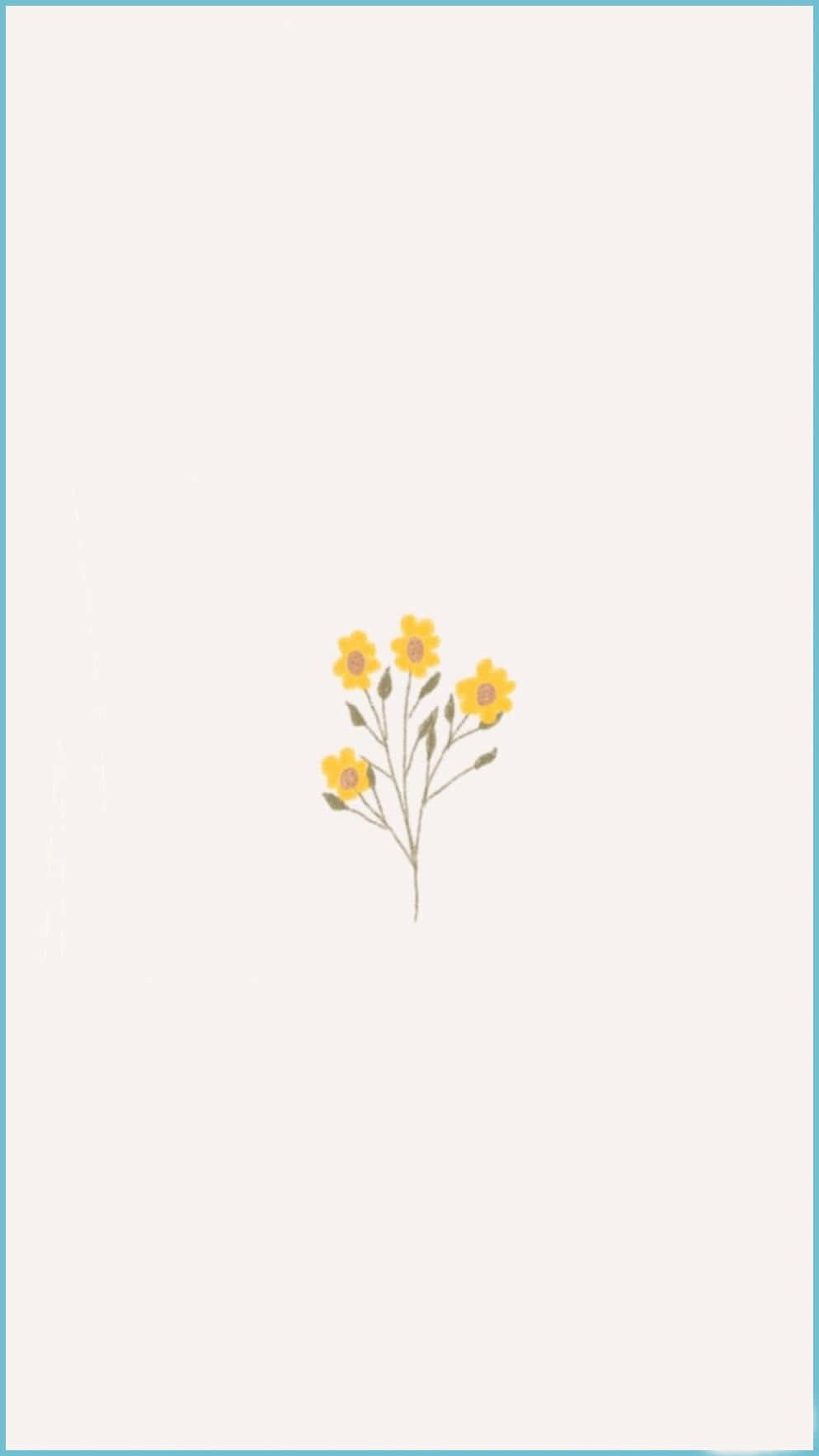 pastel-hued flower, yellow flowers, green stems, HD Phone Wallpaper