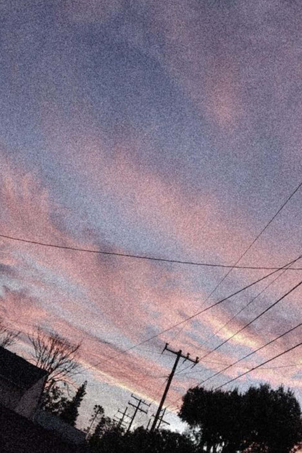 cute Aesthetic iPad, twilight sky, soft pink and purple clouds, HD Phone Wallpaper