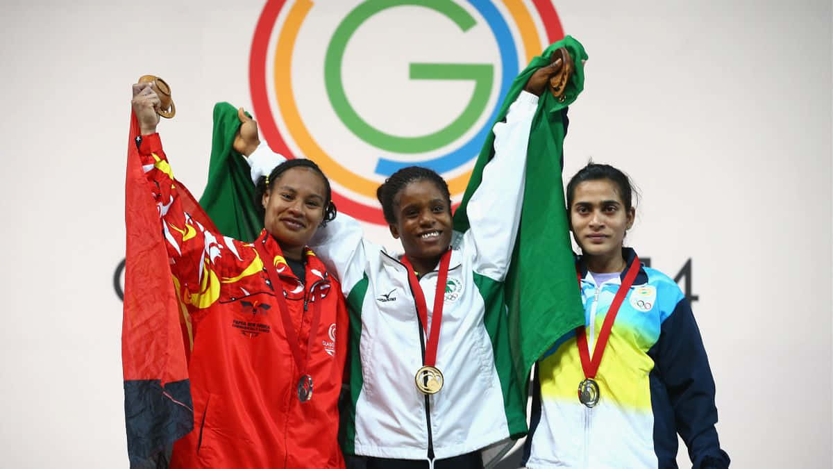 Cute Aesthetic Teenage, gold medals, podium, SD Desktop Wallpaper