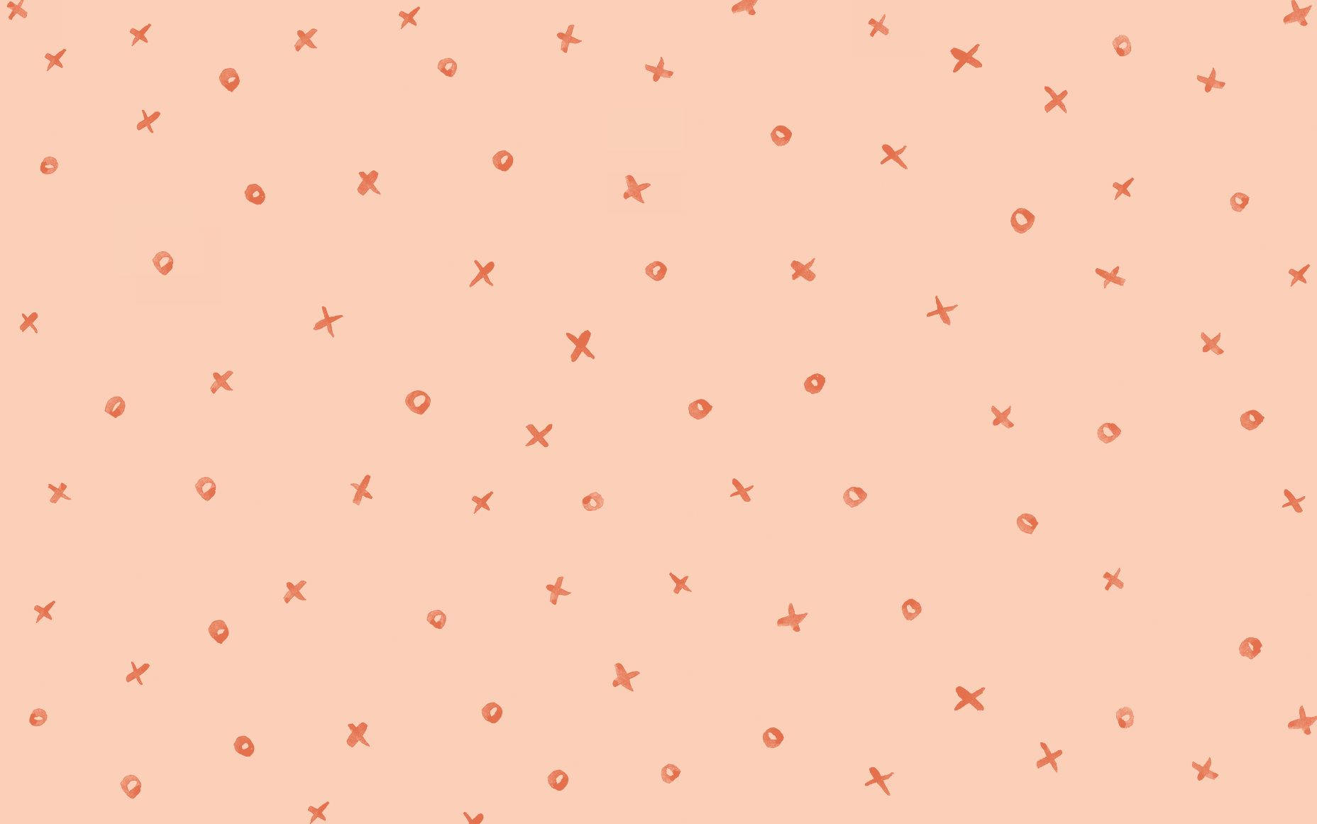 XO Peach Aesthetic Laptop, peach, coral, HD Desktop Wallpaper