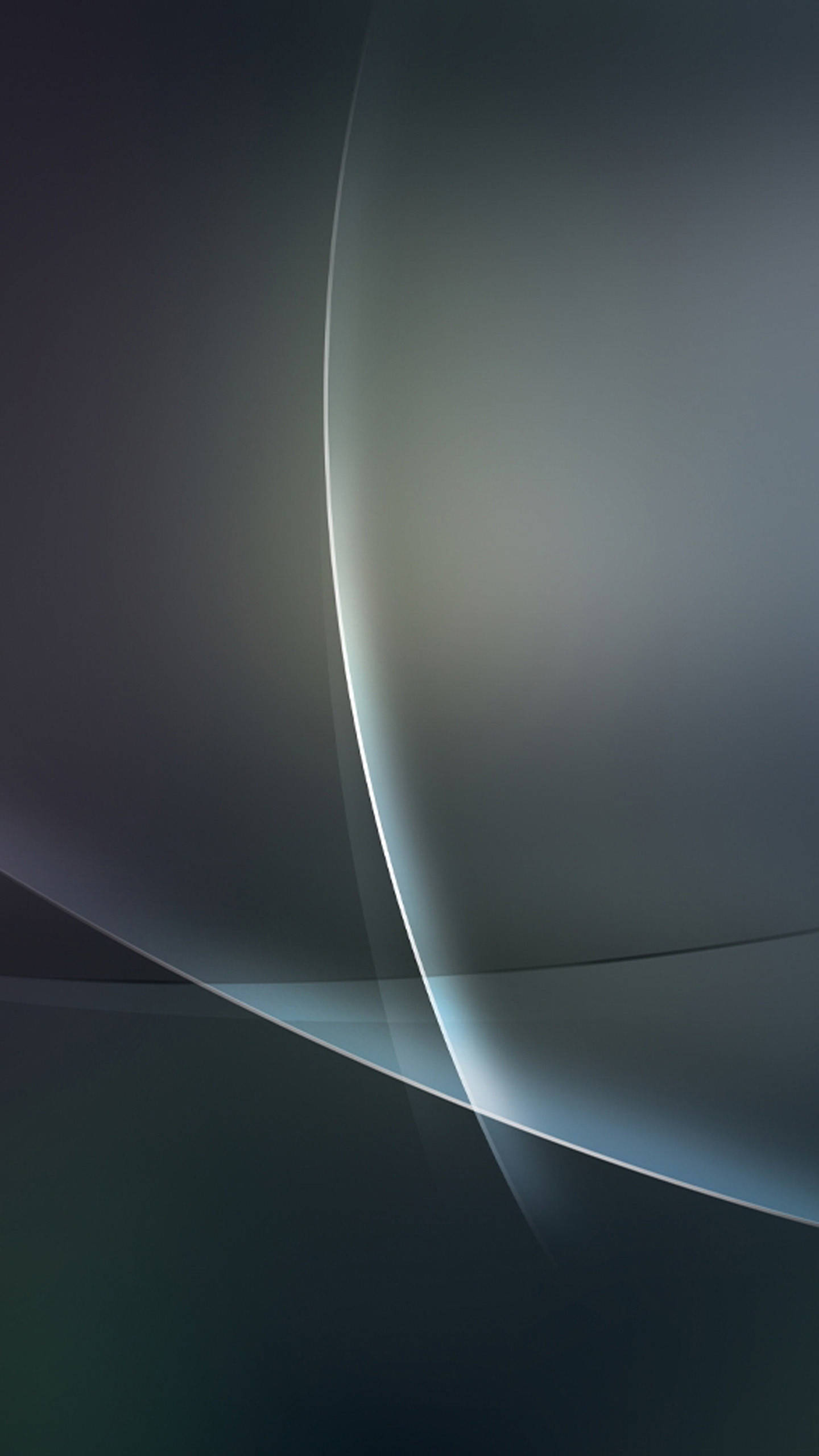 Android, minimalist digital art, cool grays, 2K Phone Wallpaper